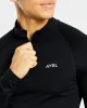 Essential Seamless 1/4 Zip Pullover - Black sold by AYBL