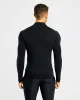 Essential Seamless 1/4 Zip Pullover - Black sold by AYBL