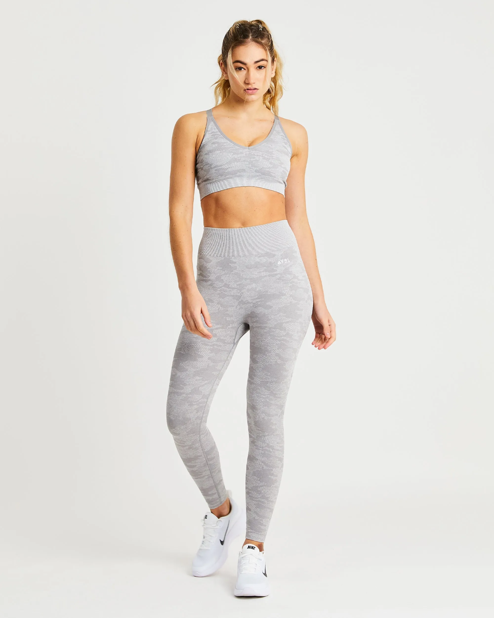 Evolve Camo Seamless Leggings - Grey sold by AYBL product image thumbnail 3