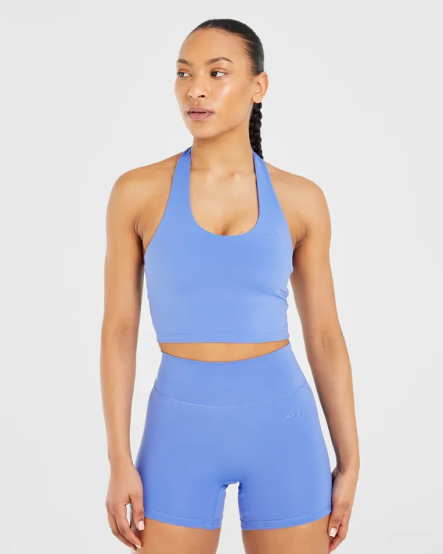 Staple Halterneck Crop Top - Cobalt Blue sold by AYBL