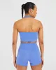 Staple Halterneck Crop Top - Cobalt Blue sold by AYBL