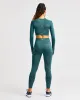 Impact Seamless Long Sleeve Crop Top - Green sold by AYBL