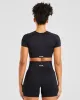 Balance V3 Seamless Crop Top - Black sold by AYBL