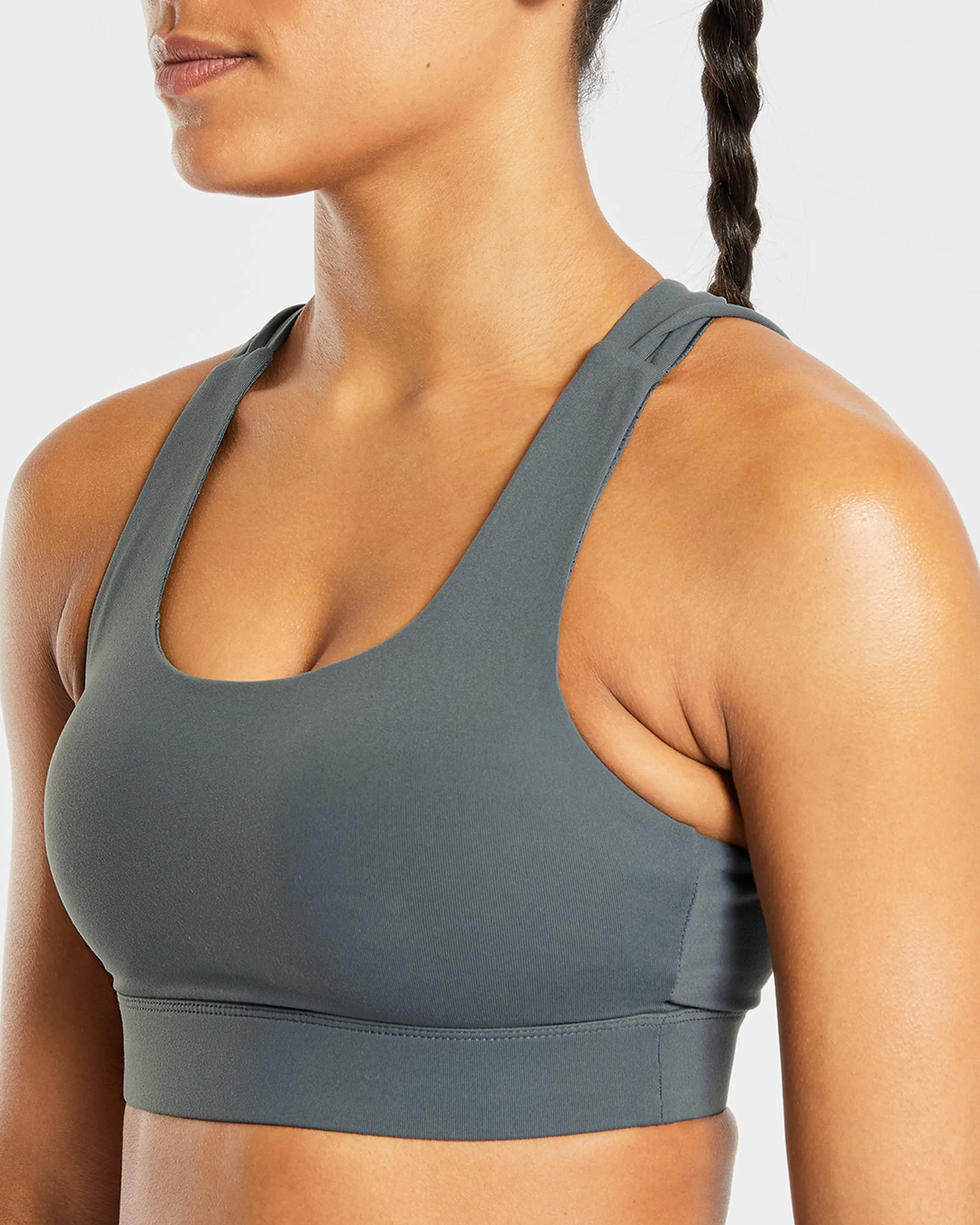 Core Sports Bra - Asphalt Grey sold by AYBL product image thumbnail 5