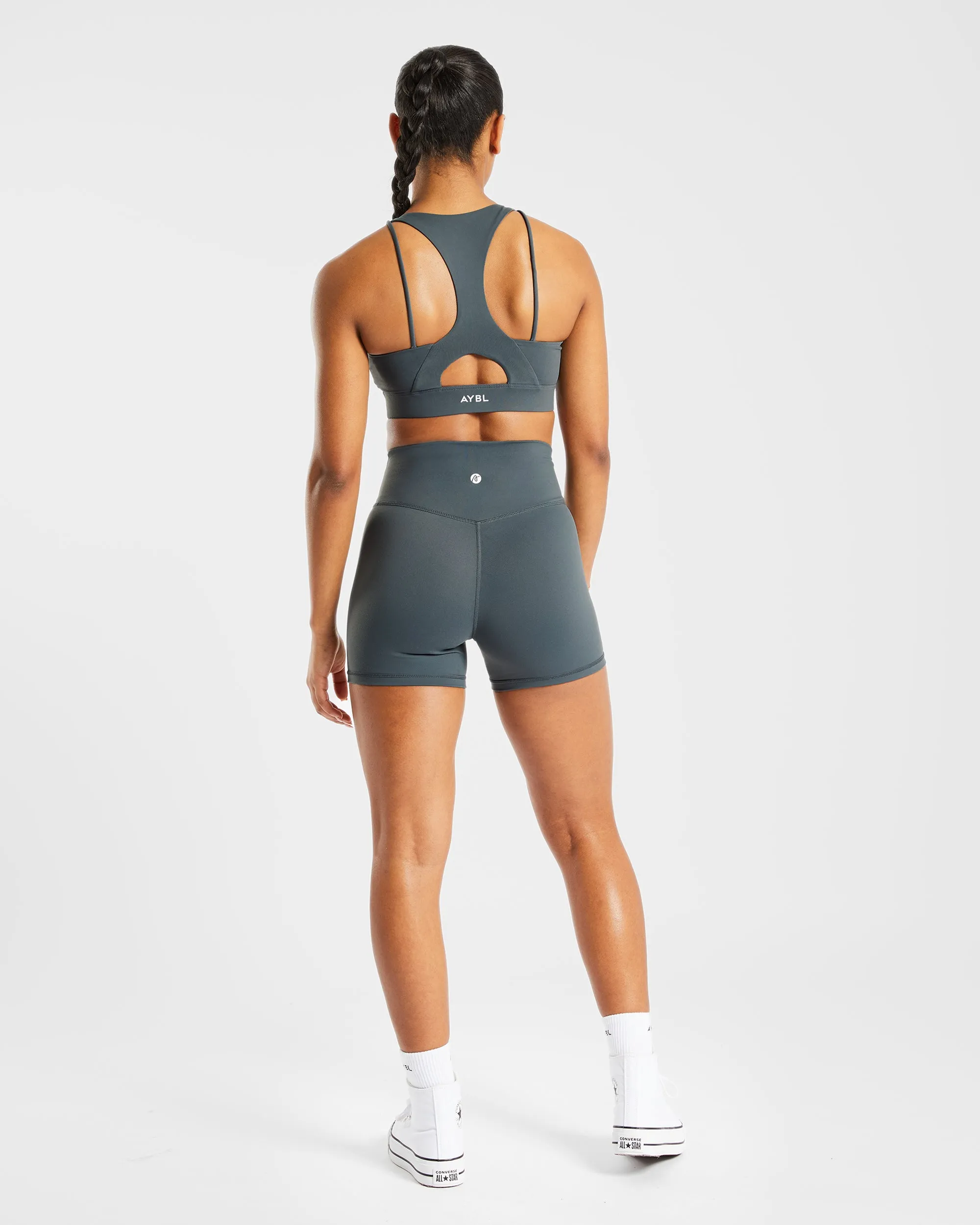 Core Sports Bra - Asphalt Grey sold by AYBL product image thumbnail 4