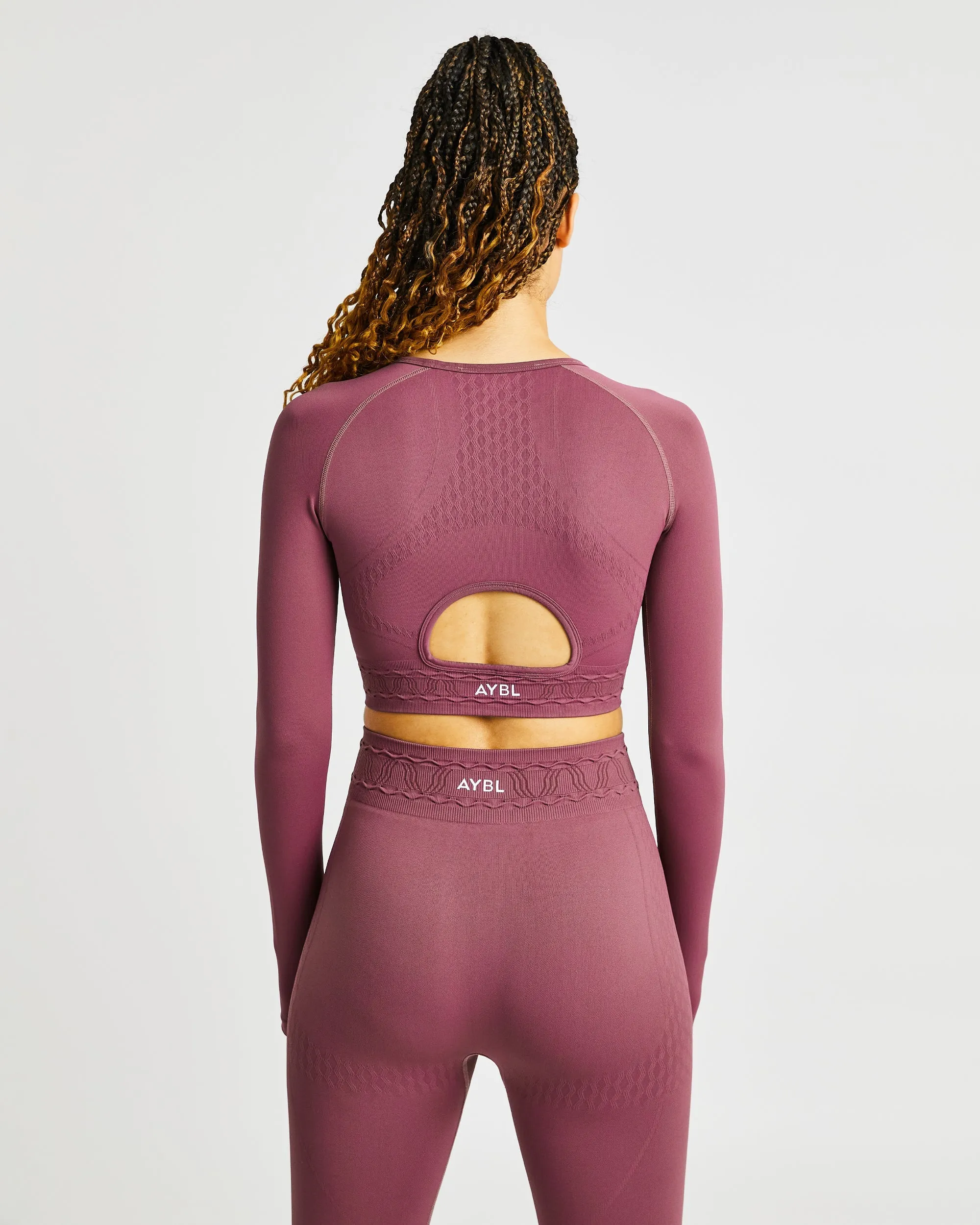 Elevate Seamless Long Sleeve Crop Top - Rose sold by AYBL product image thumbnail 2