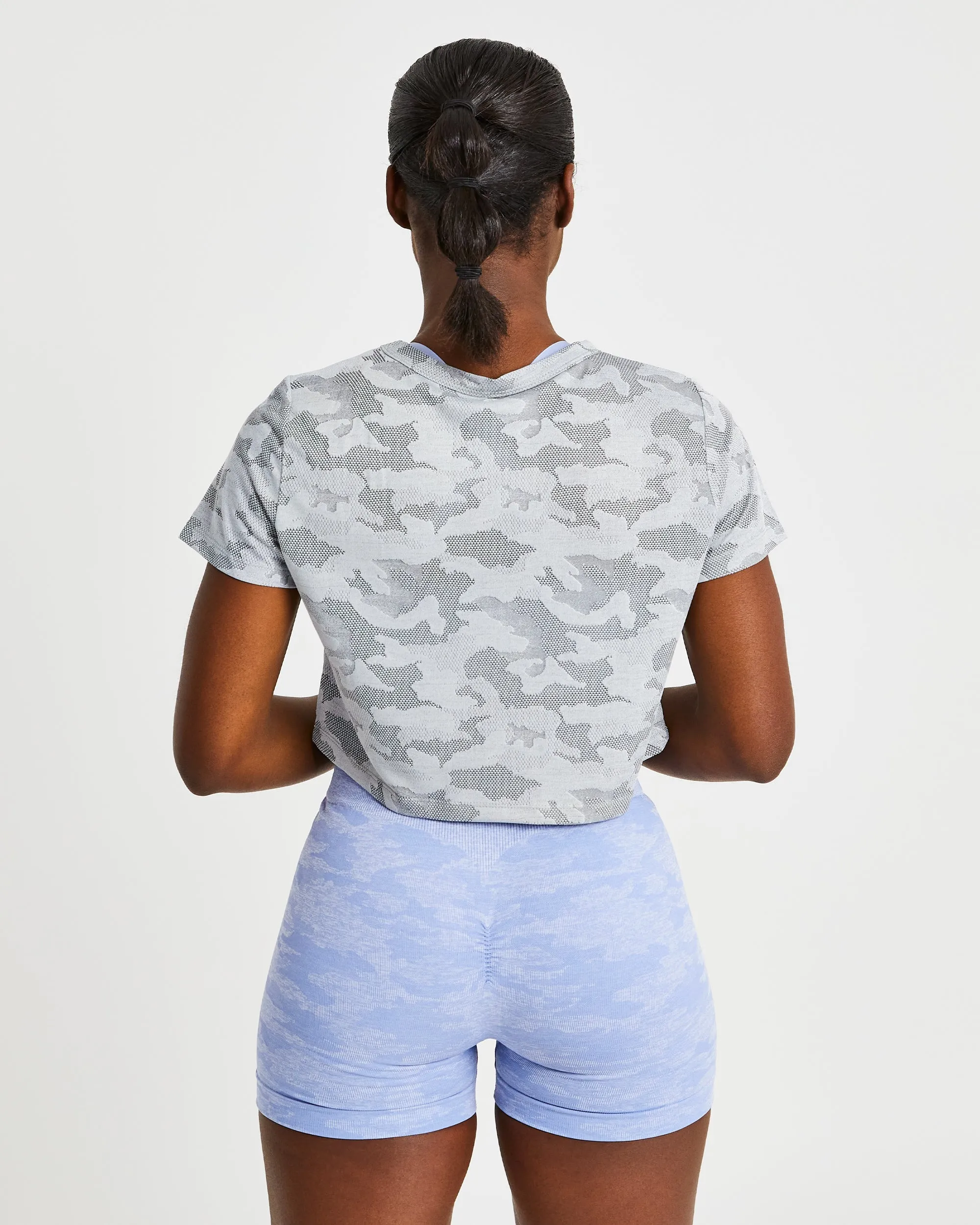 Evolve Camo Crop T Shirt - Grey sold by AYBL product image thumbnail 2