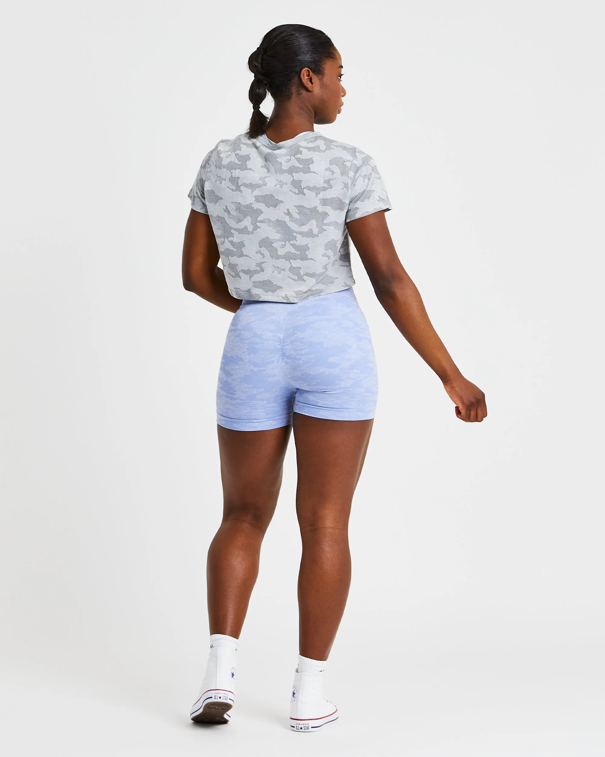 Evolve Camo Crop T Shirt - Grey sold by AYBL product image thumbnail 4