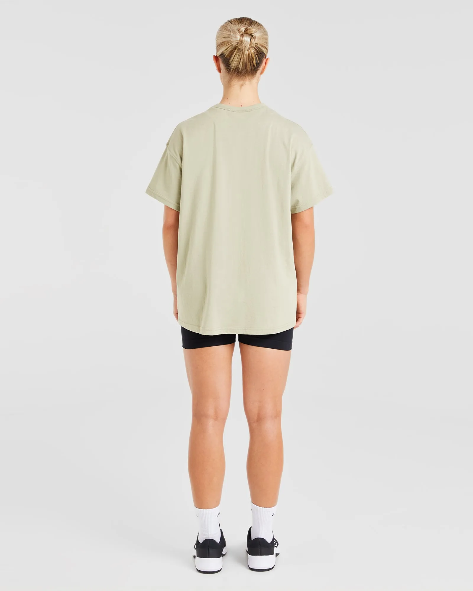 Varsity Oversized T Shirt - Olive Green sold by AYBL product image thumbnail 4