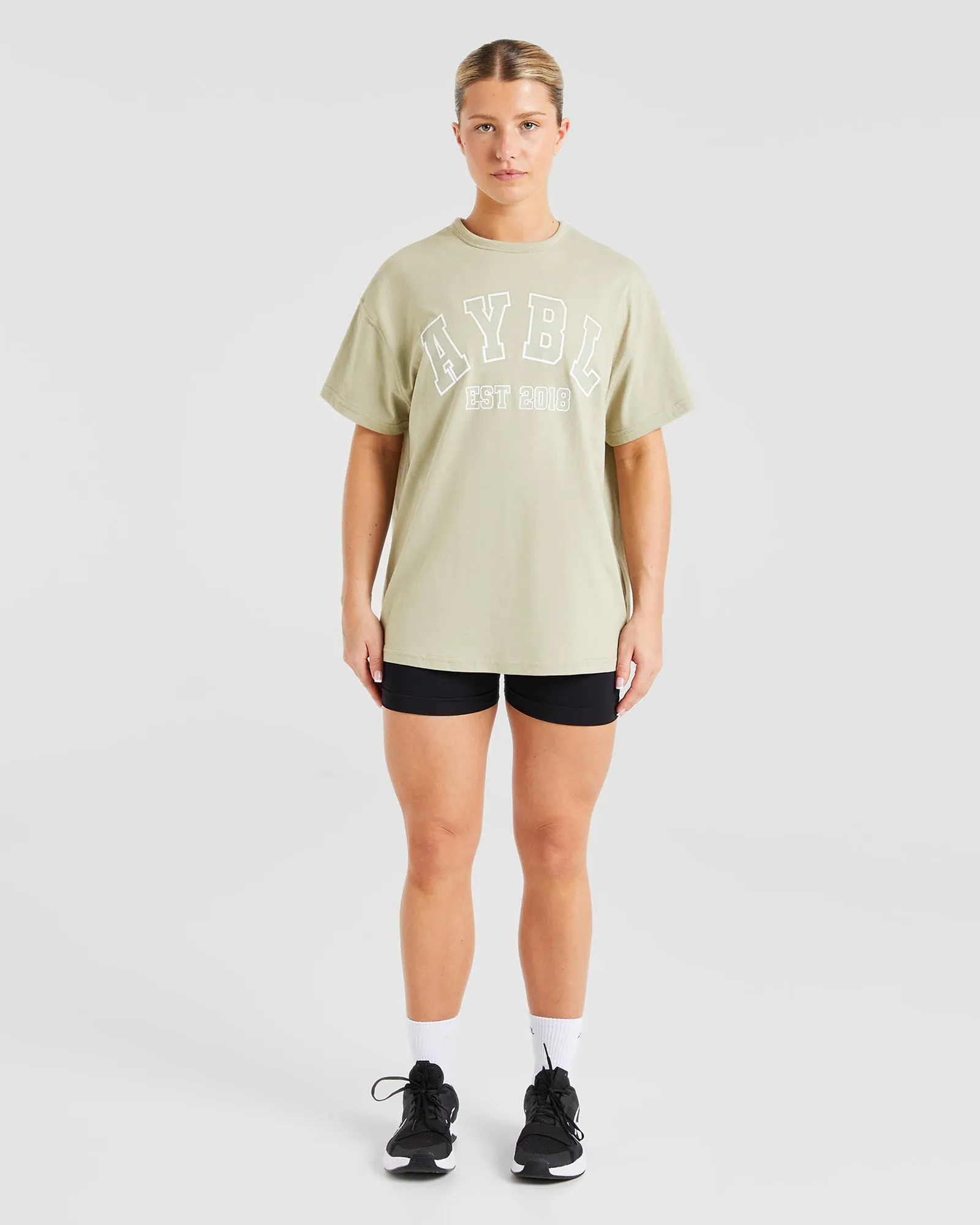 Varsity Oversized T Shirt - Olive Green sold by AYBL product image thumbnail 3