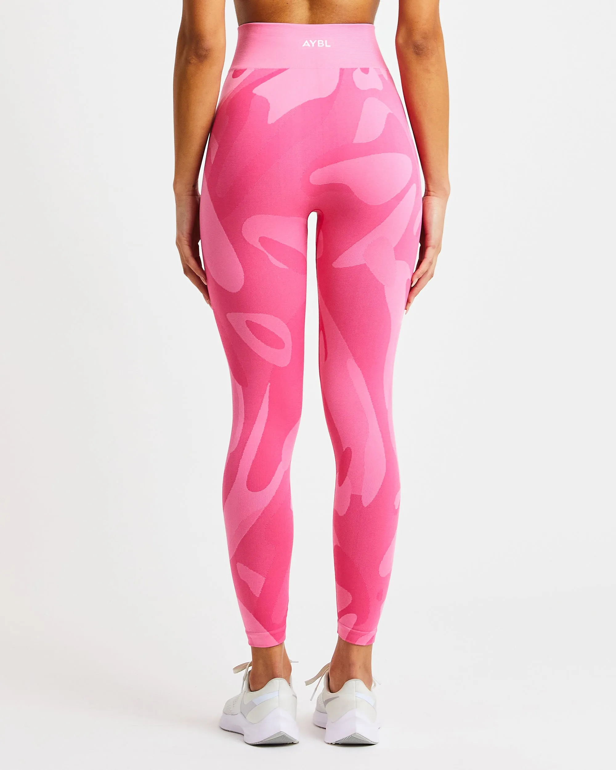 Abstract Seamless Leggings - Hot Pink sold by AYBL product image thumbnail 2