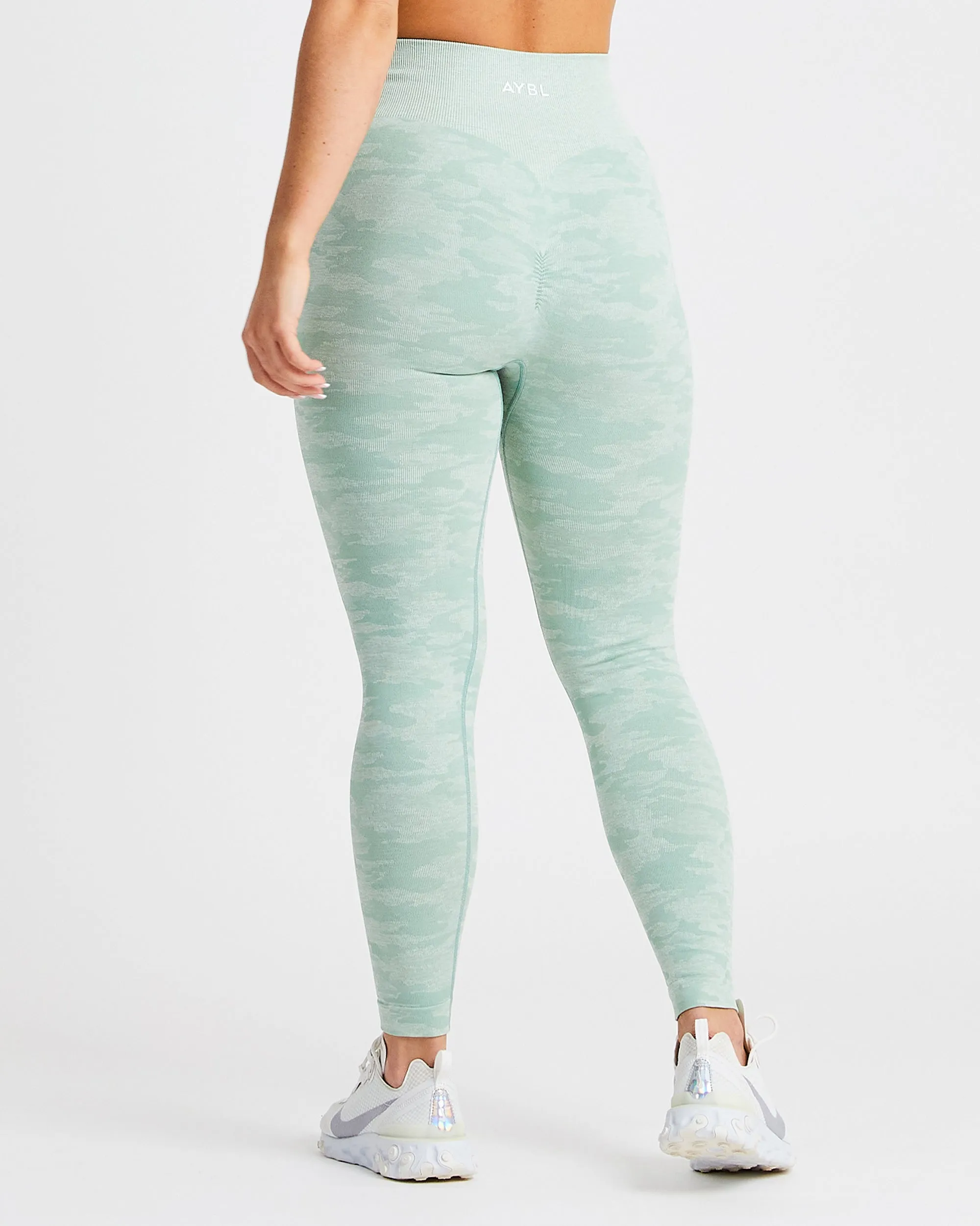 Evolve Camo Seamless Leggings - Green sold by AYBL product image thumbnail 2