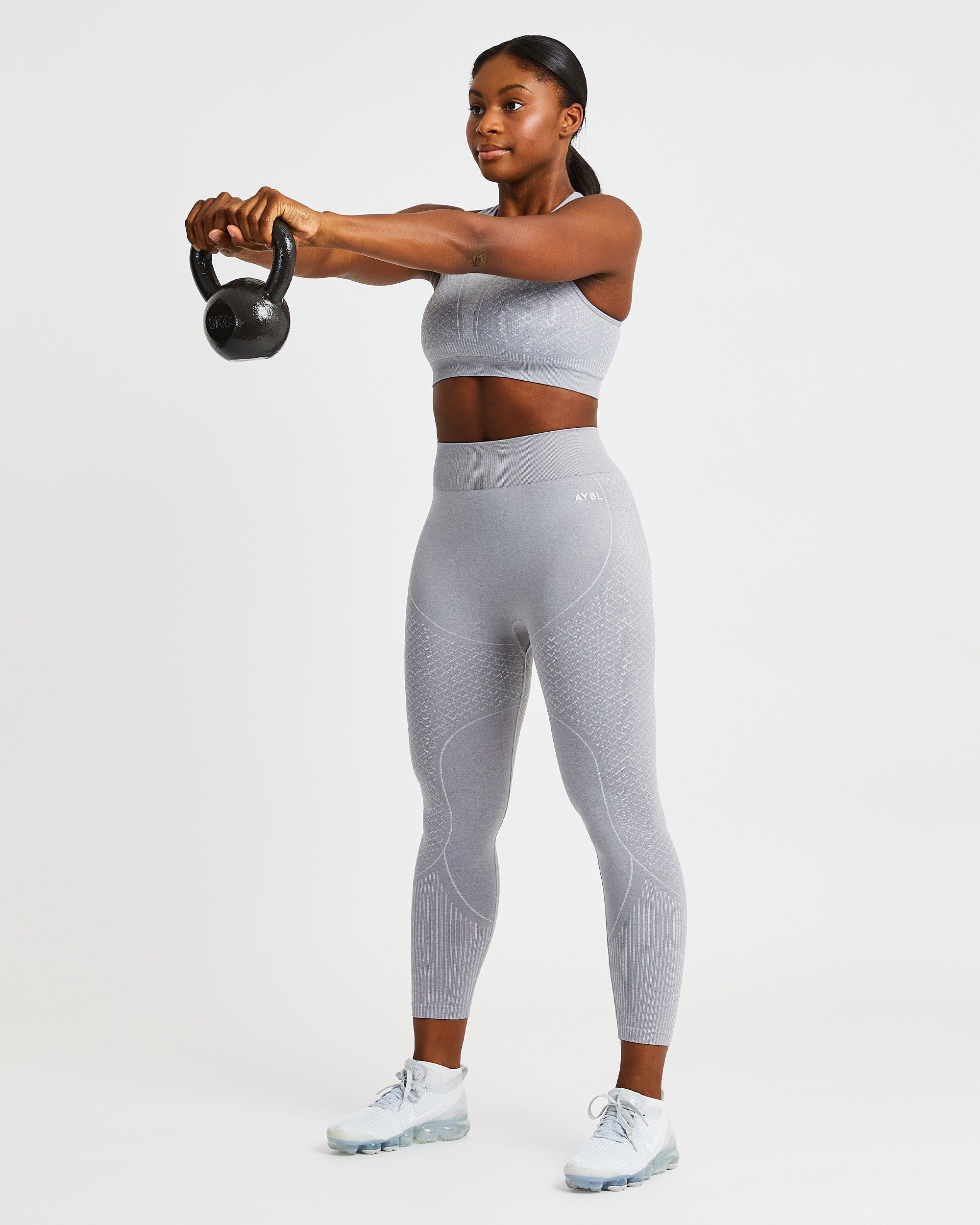 Impact Seamless Sports Bra - Grey sold by AYBL product image thumbnail 8