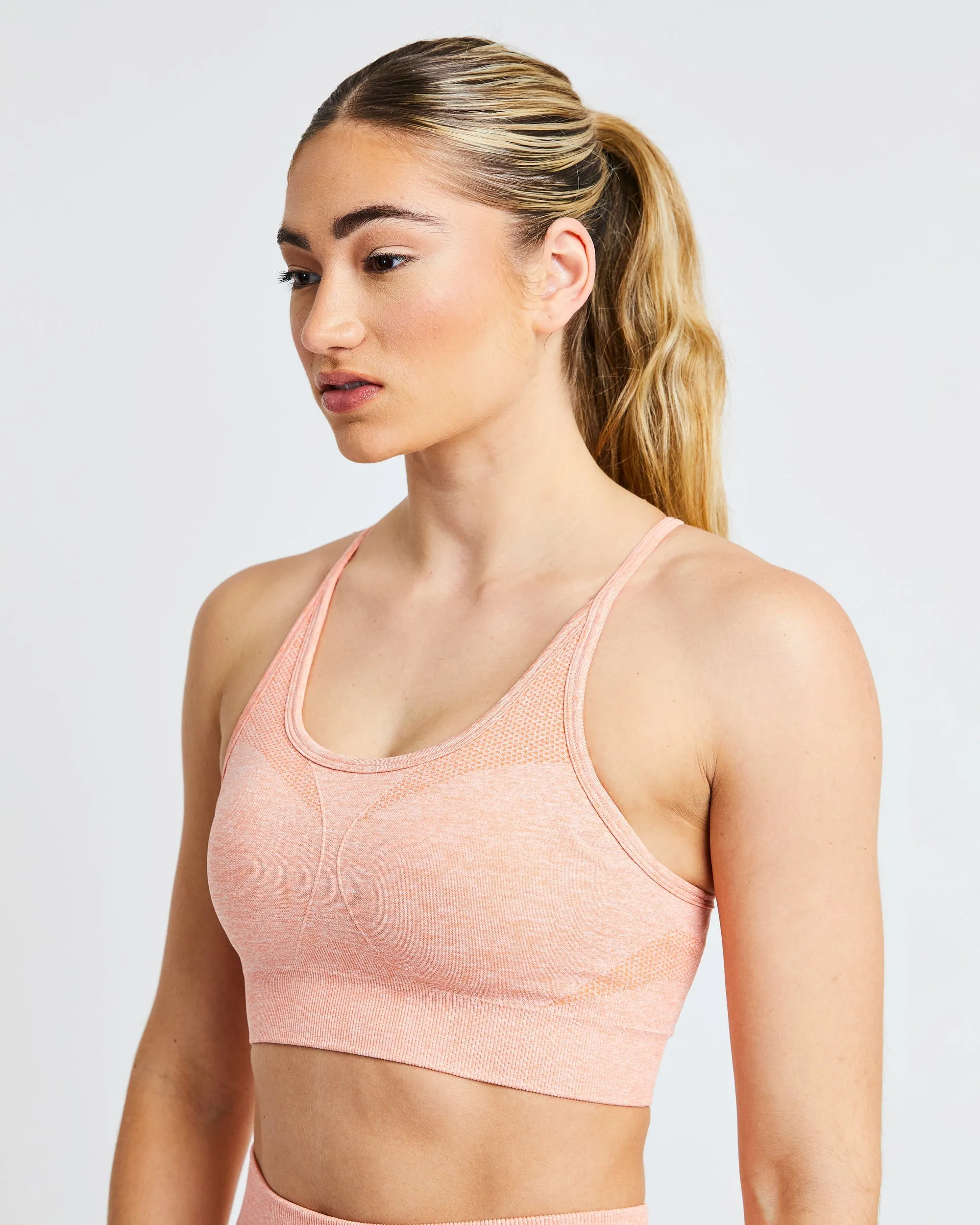 Motion Seamless Sports Bra - Peach Marl sold by AYBL product image thumbnail 5