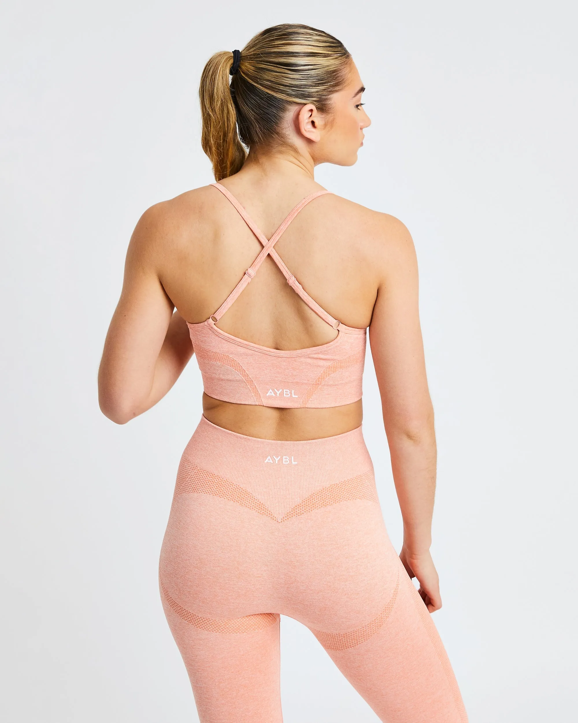 Motion Seamless Sports Bra - Peach Marl sold by AYBL product image thumbnail 2