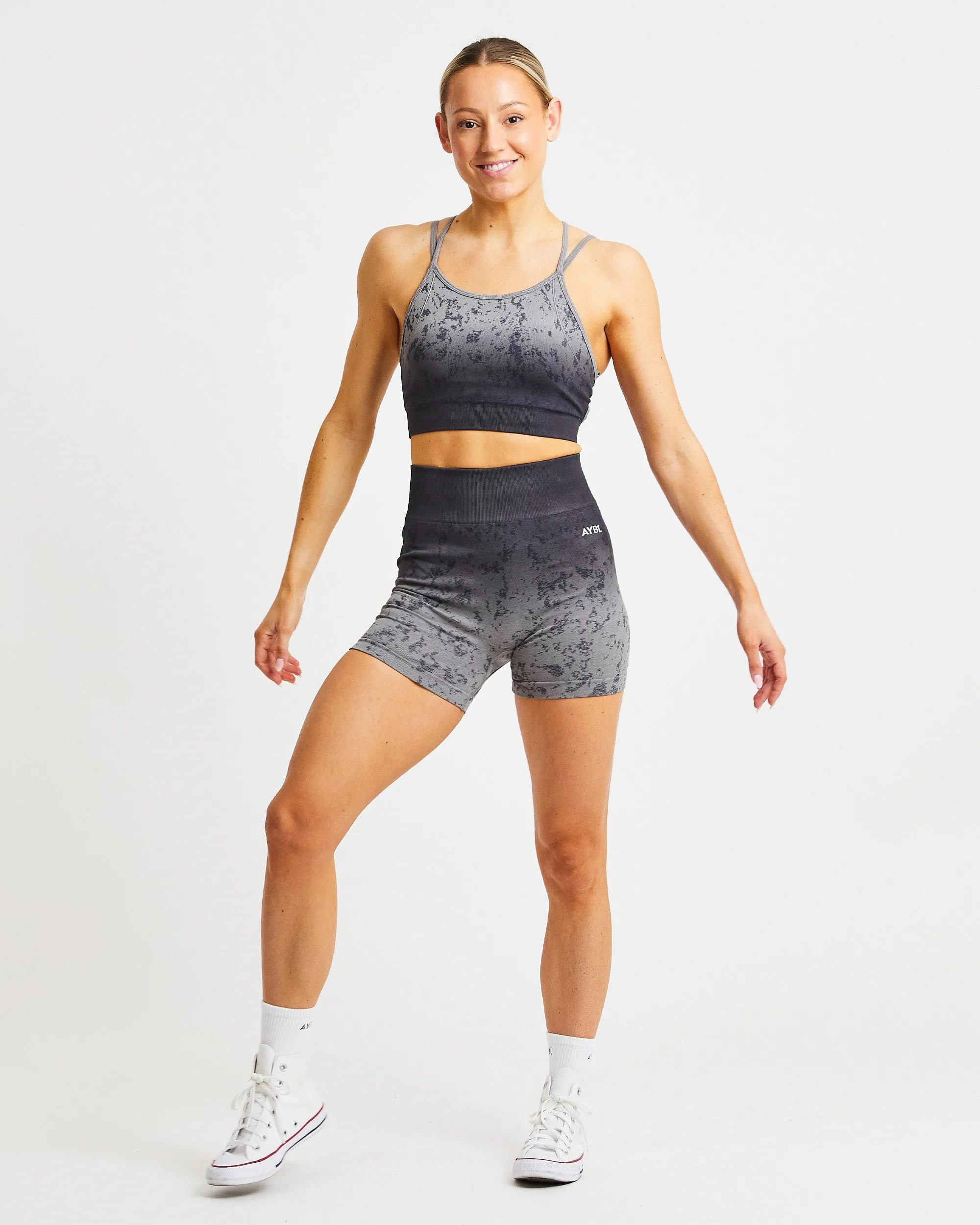Flare Seamless Shorts - Grey sold by AYBL product image thumbnail 3