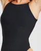 Sculpt Ribbed Bodysuit - Black sold by AYBL
