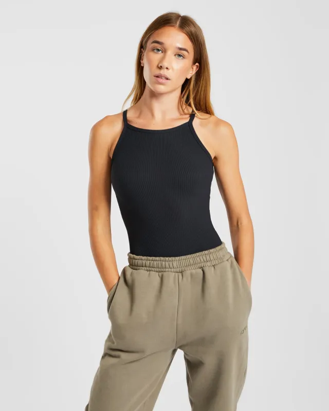 Sculpt Ribbed Bodysuit - Black sold by AYBL