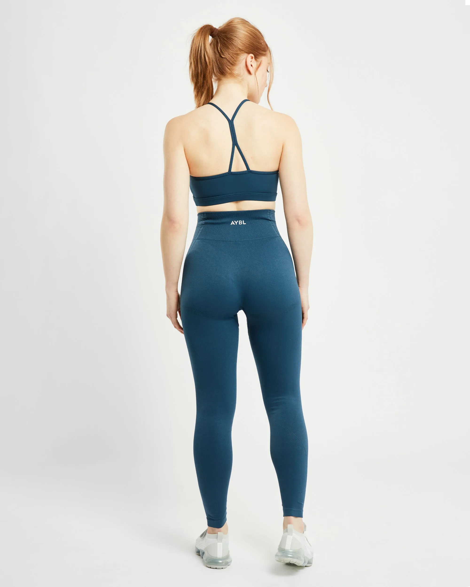 Essential Ruched Sports Bra - Marine Blue sold by AYBL product image thumbnail 4