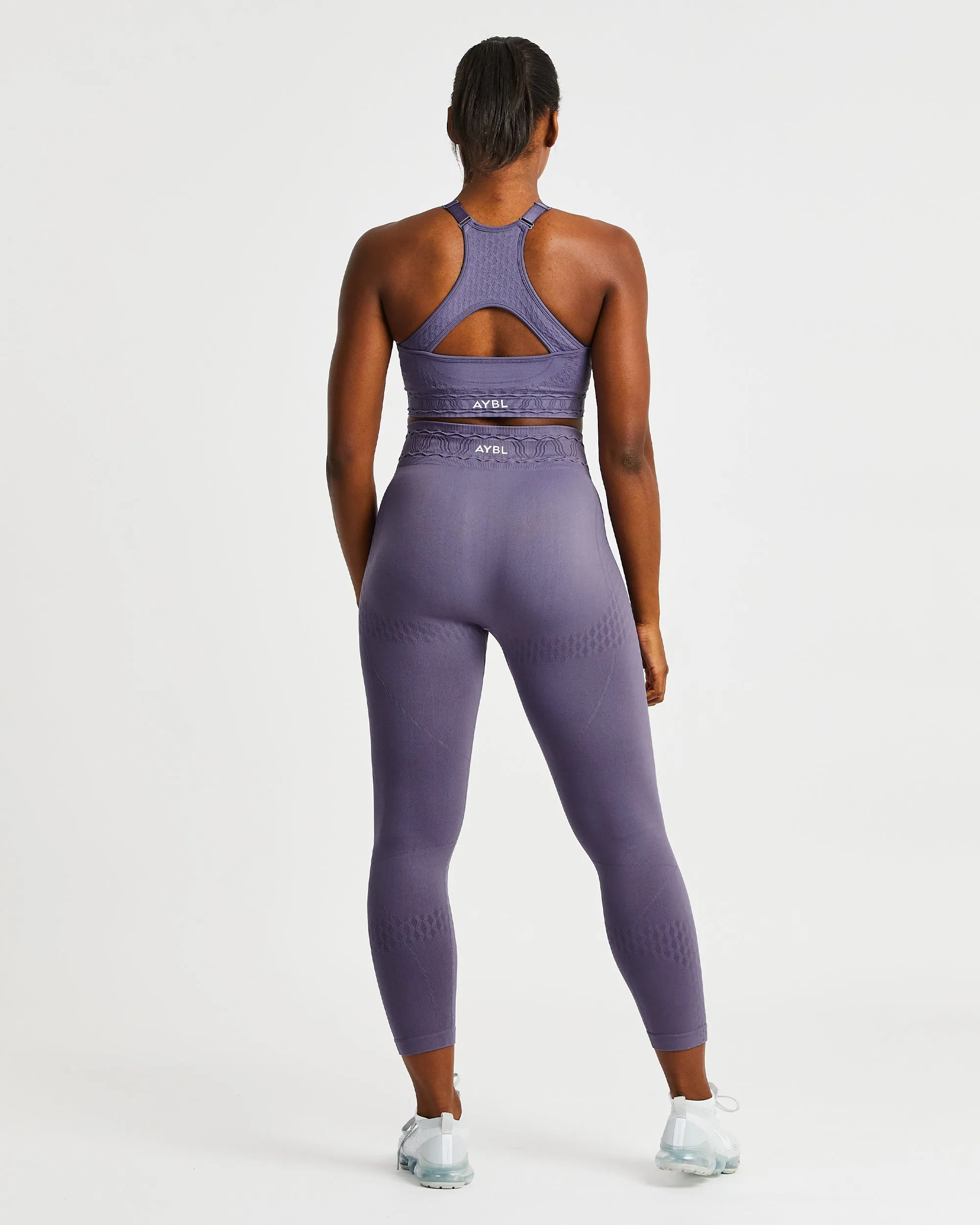 Elevate Seamless Sports Bra - Purple sold by AYBL product image thumbnail 4