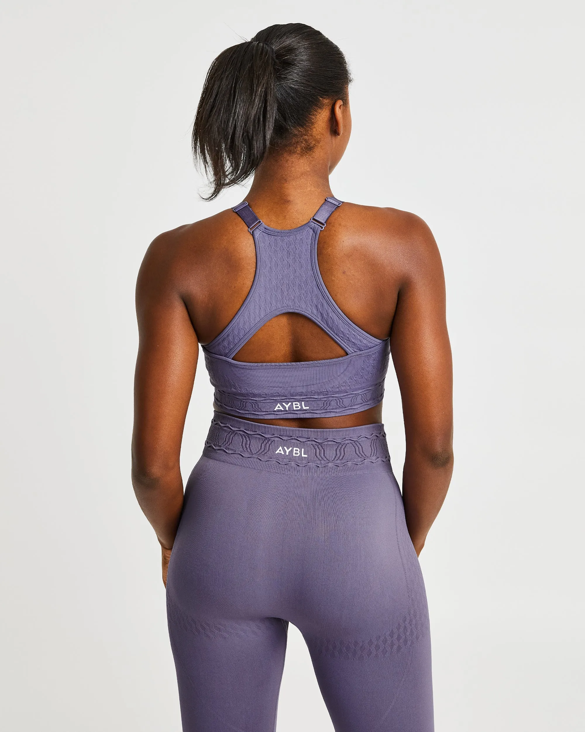 Elevate Seamless Sports Bra - Purple sold by AYBL product image thumbnail 2