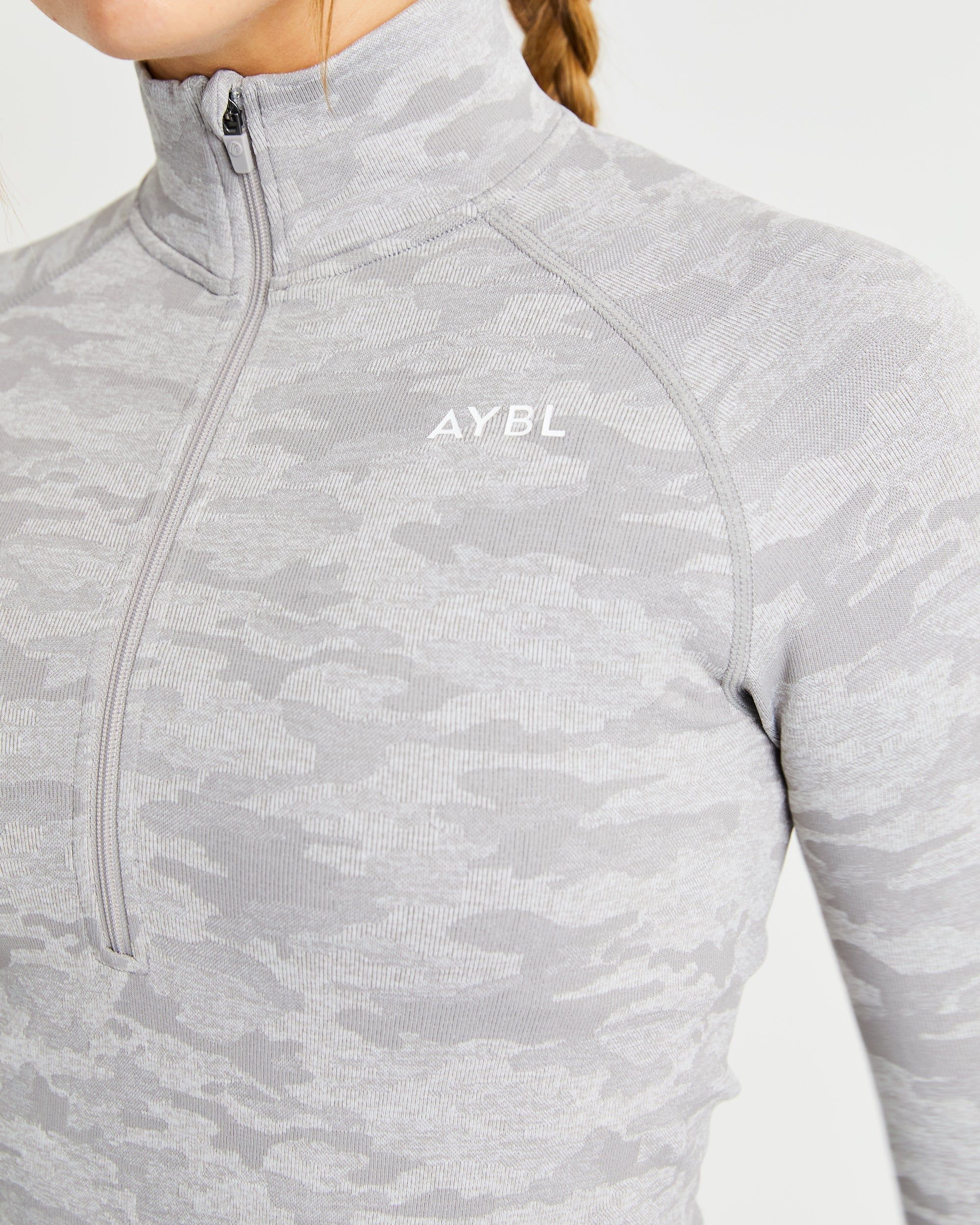 Evolve Camo Seamless 1/2 Zip Pullover - Grey sold by AYBL product image thumbnail 7