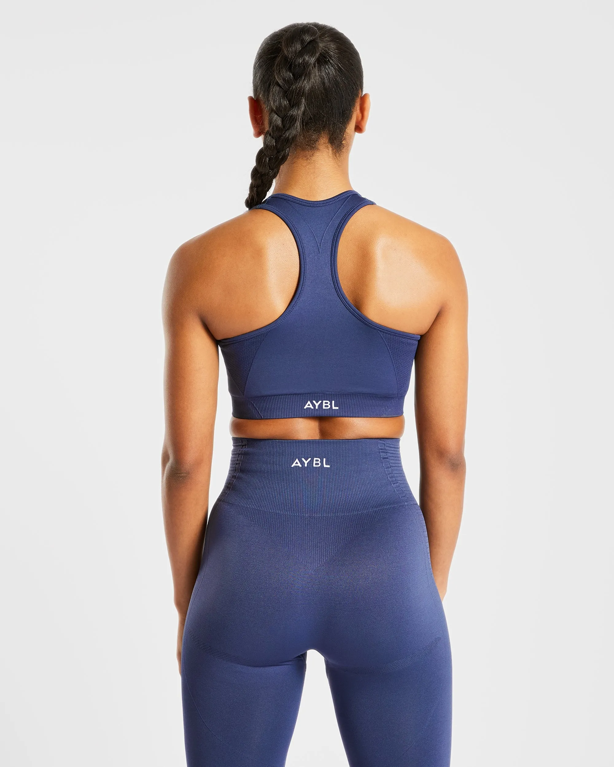 Balance V2 Seamless Sports Bra - Navy Blue sold by AYBL product image thumbnail 2