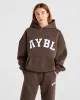 Varsity Oversized Hoodie - Brown sold by AYBL