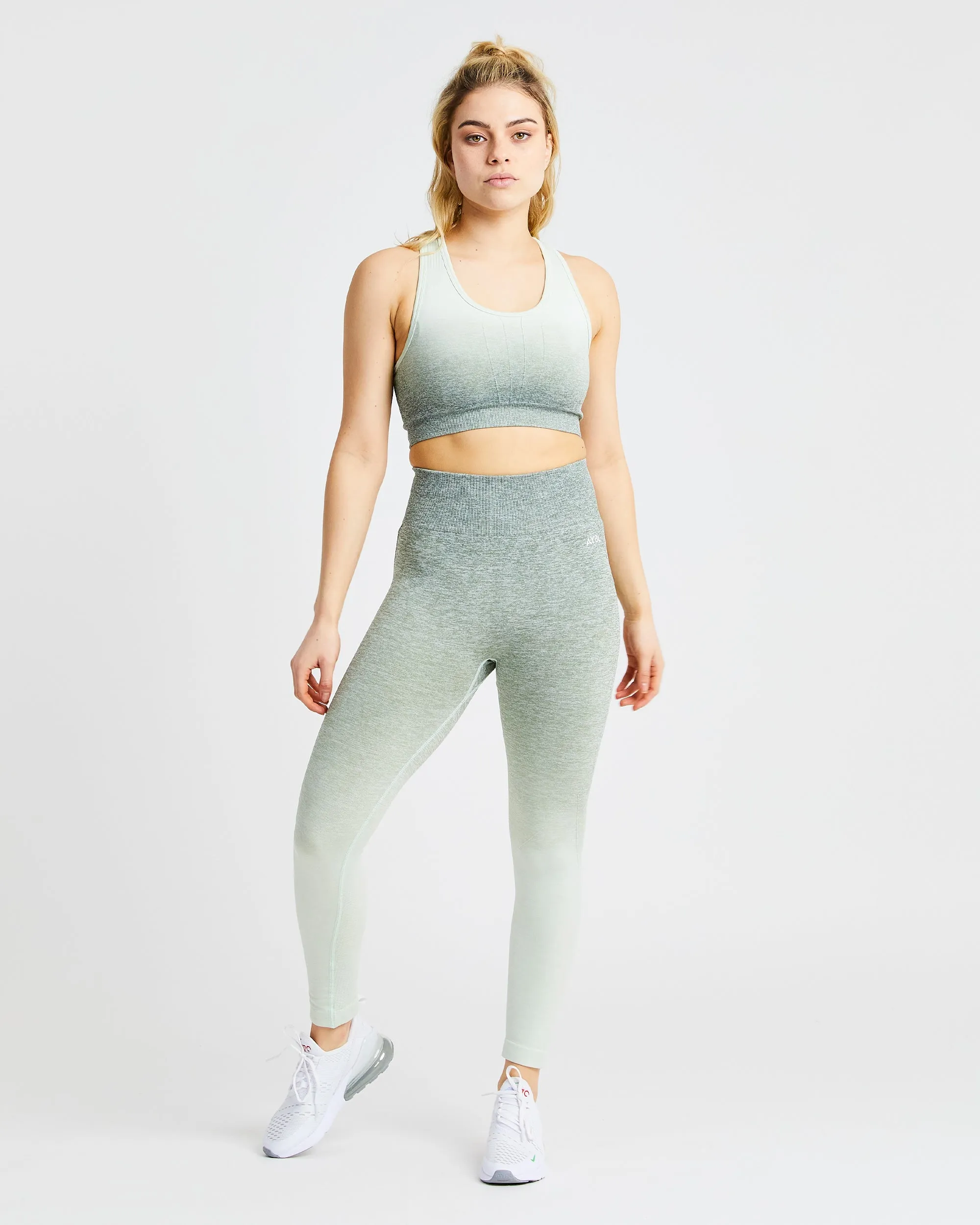 Pulse Ombré Seamless Leggings - Khaki sold by AYBL product image thumbnail 3