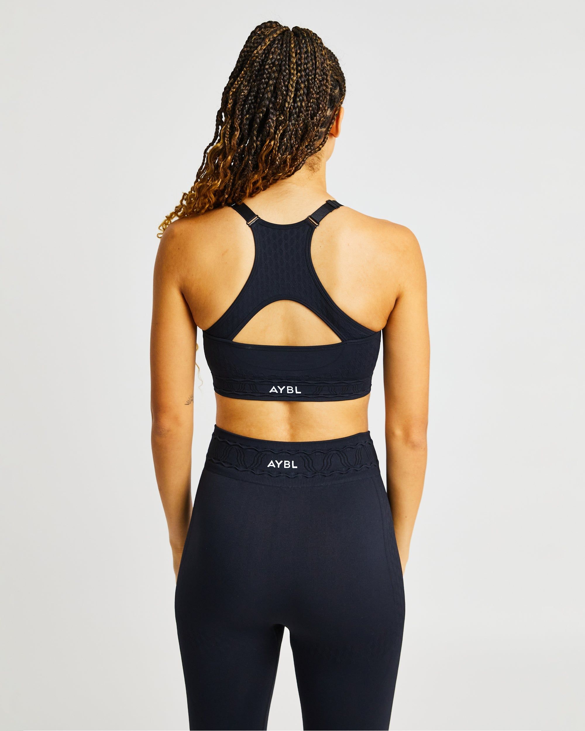 Elevate Seamless Sports Bra - Black sold by AYBL product image thumbnail 2