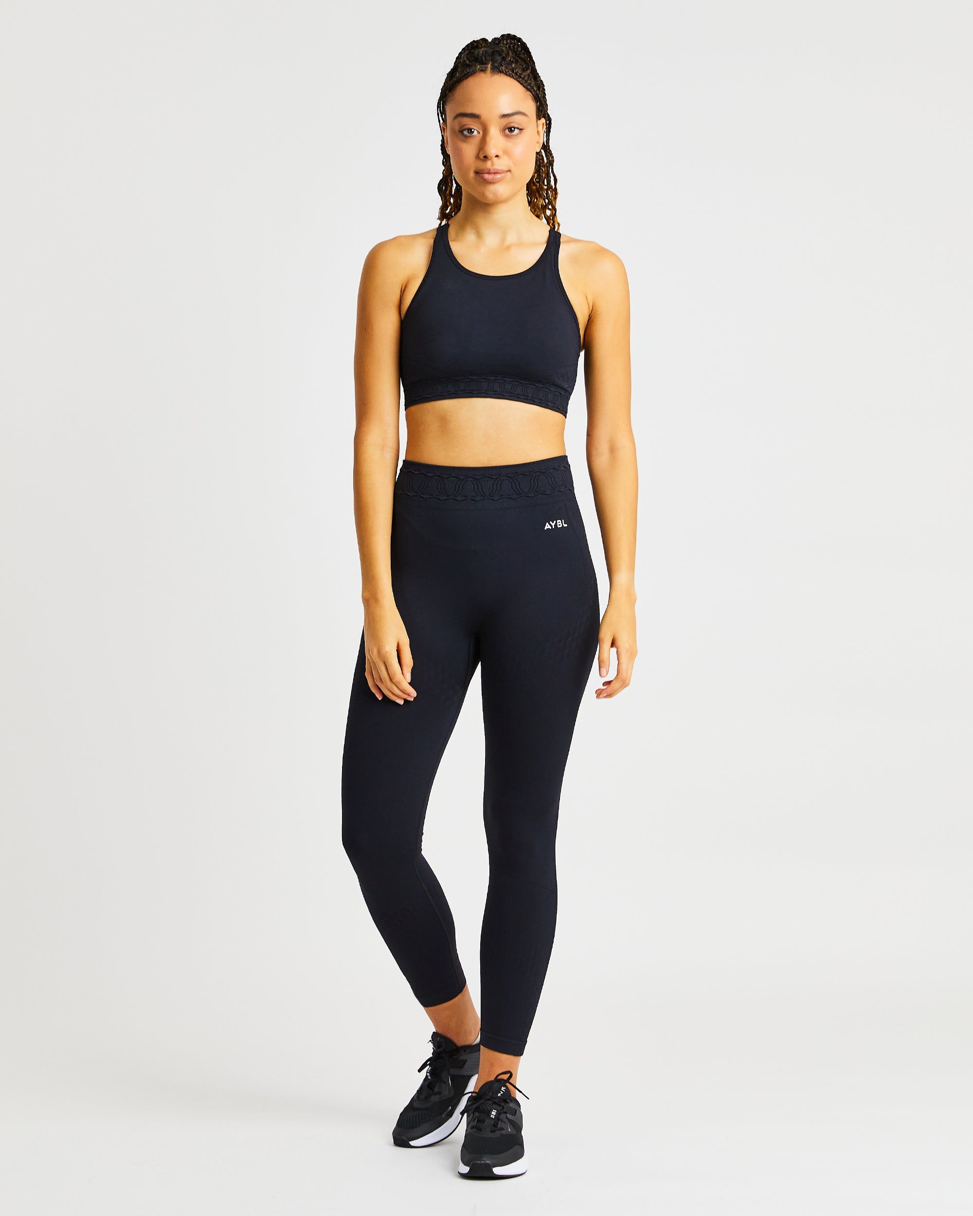 Elevate Seamless Sports Bra - Black sold by AYBL product image thumbnail 3
