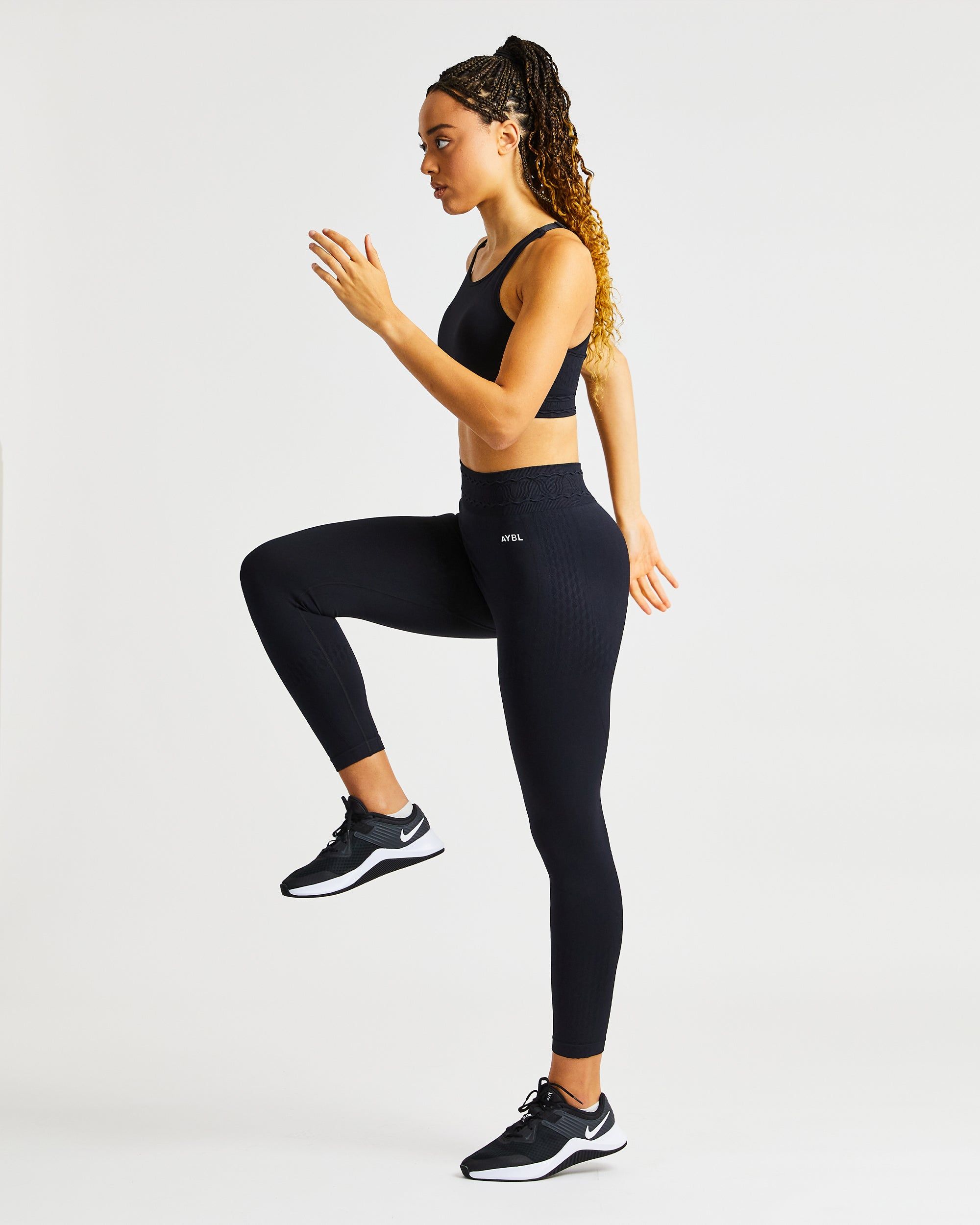 Elevate Seamless Sports Bra - Black sold by AYBL product image thumbnail 7