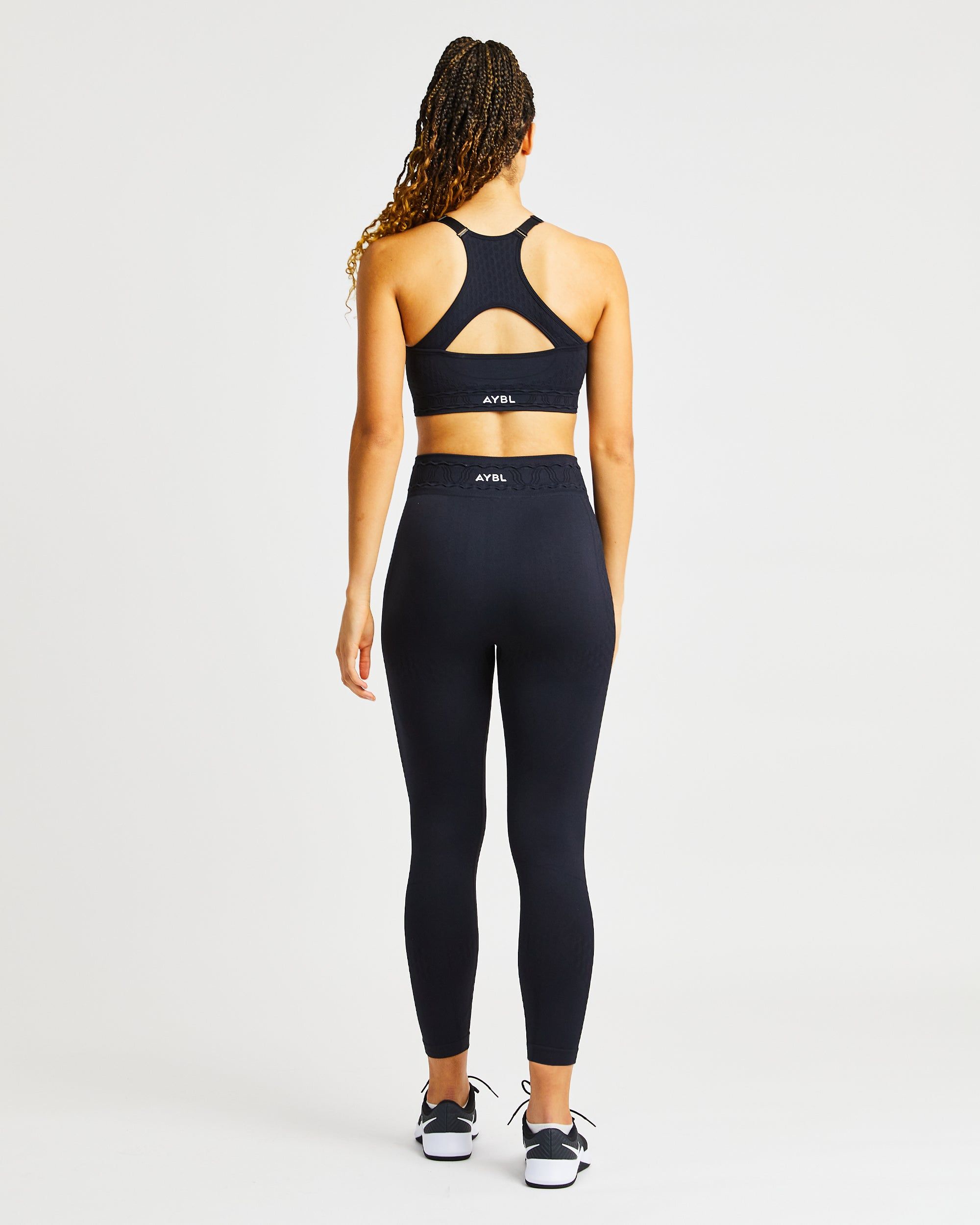 Elevate Seamless Sports Bra - Black sold by AYBL product image thumbnail 4