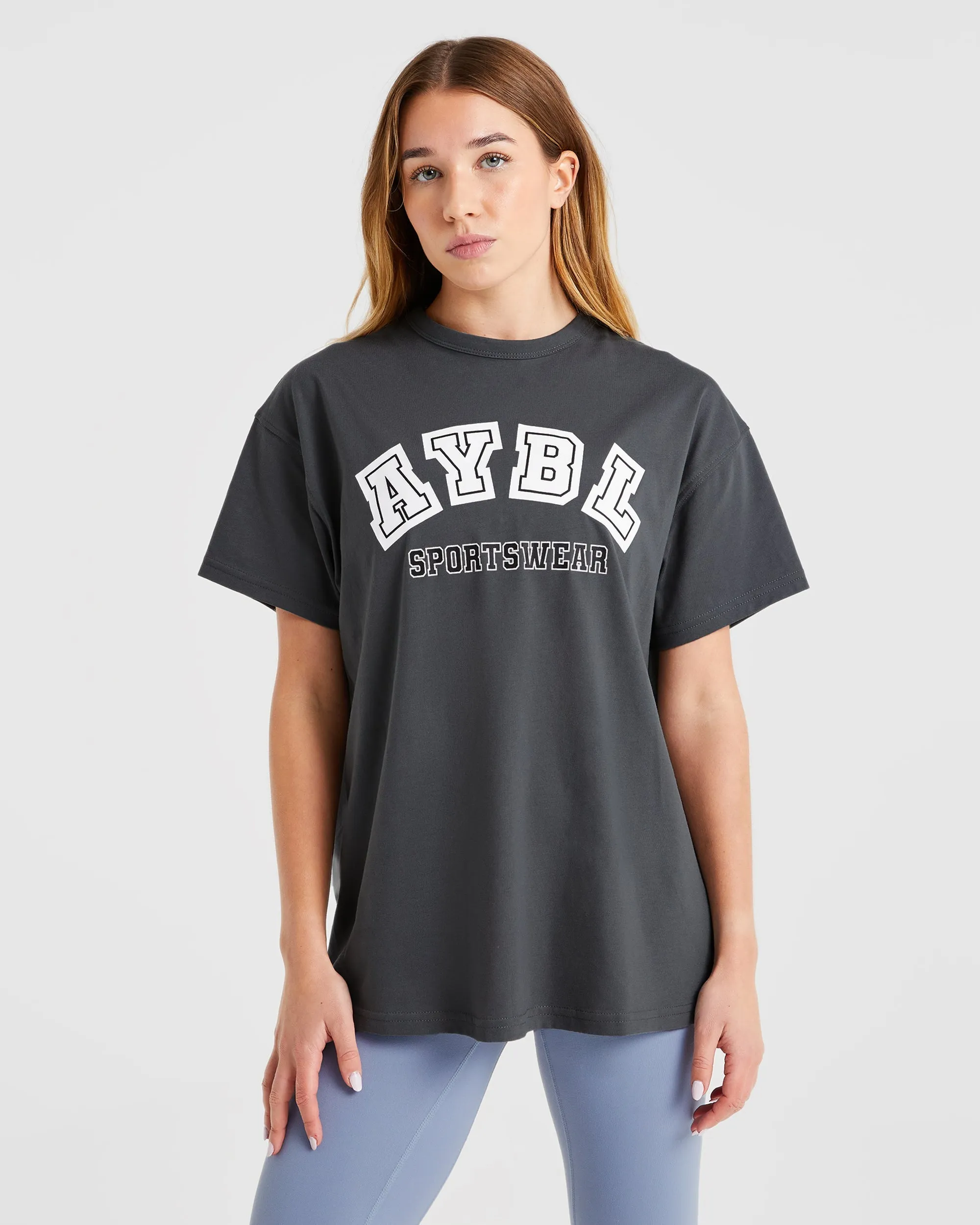 AYBL Sports Oversized T Shirt - Charcoal sold by AYBL