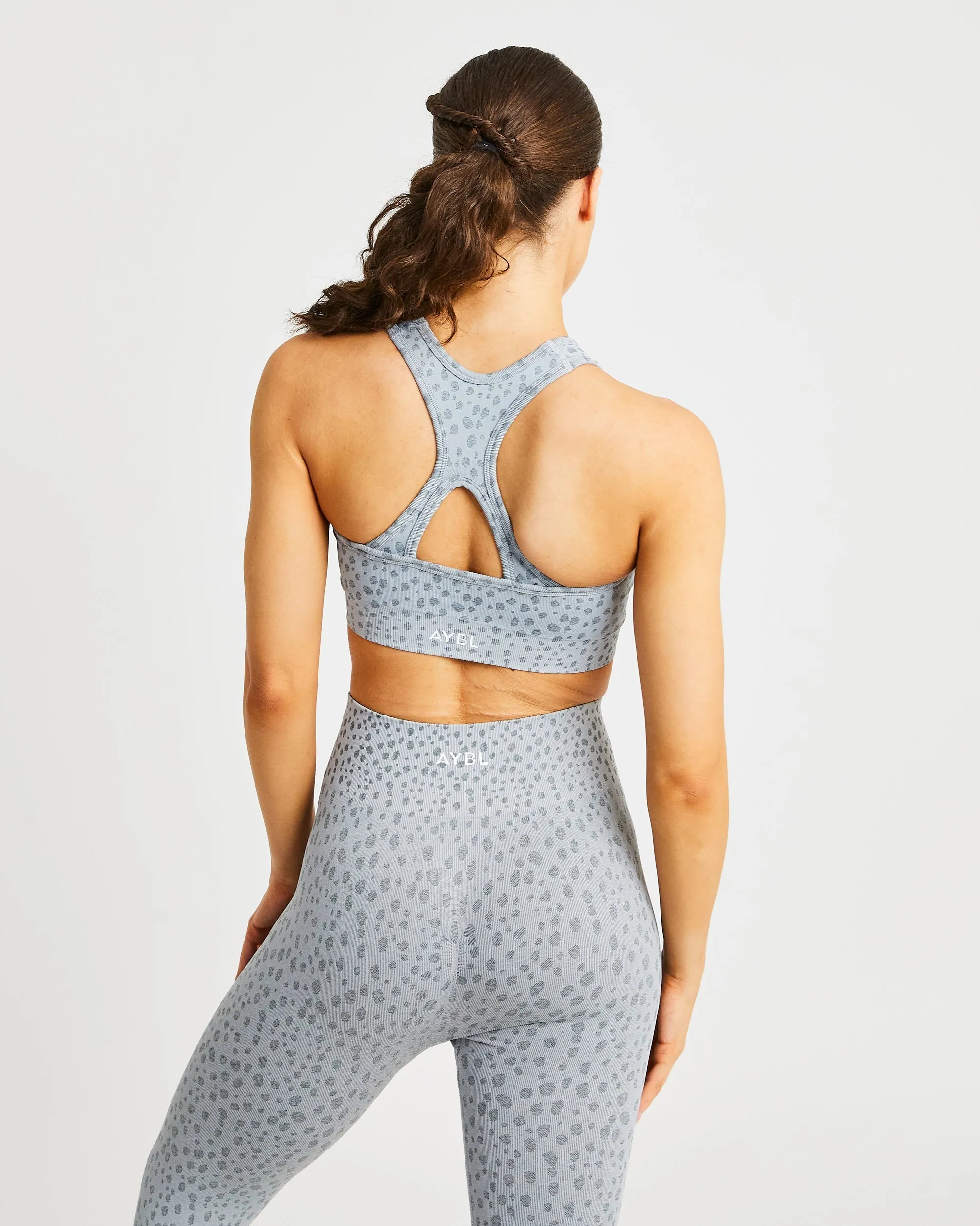 Evolve Speckle Seamless Sports Bra - Light Grey sold by AYBL product image thumbnail 2