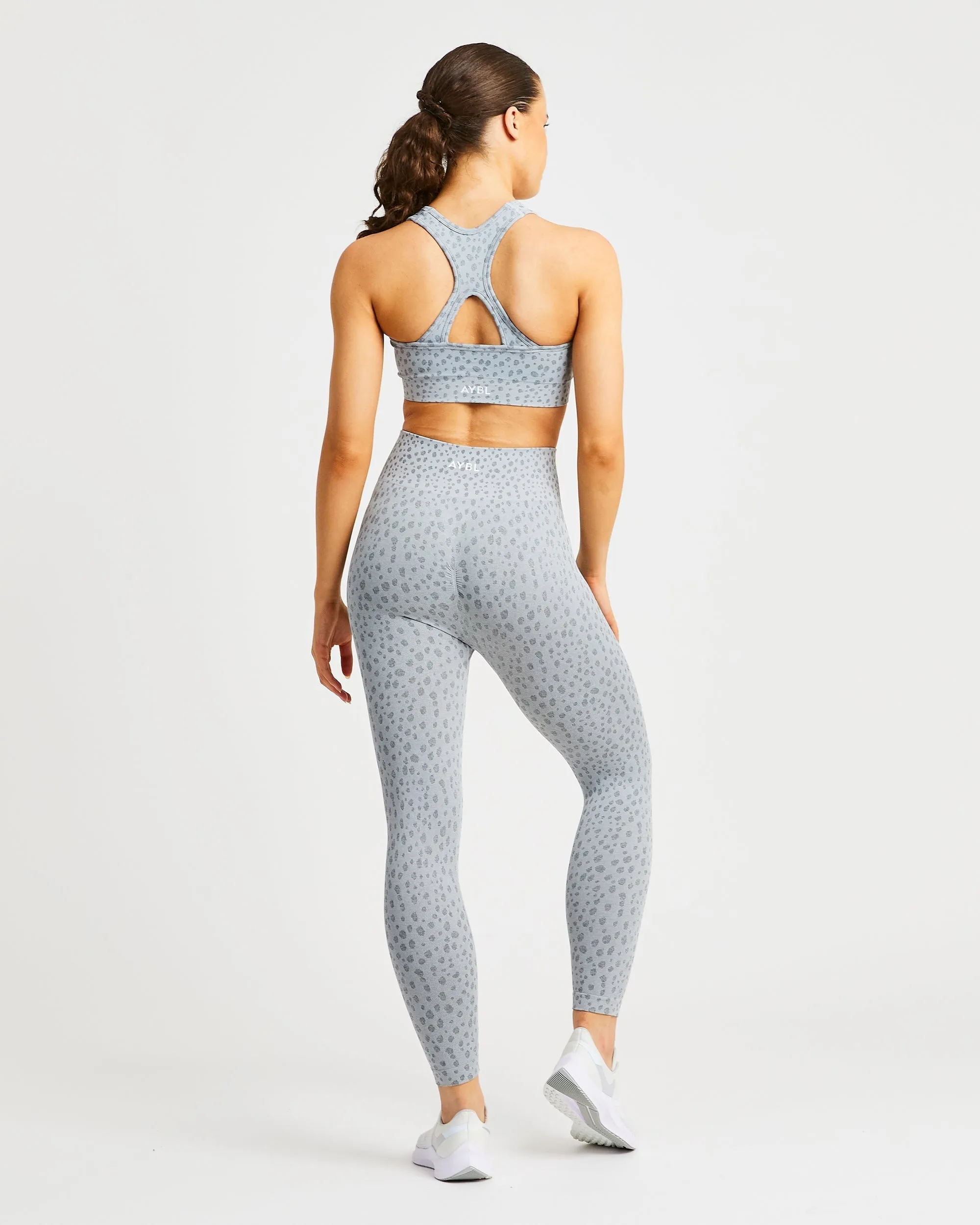 Evolve Speckle Seamless Sports Bra - Light Grey sold by AYBL product image thumbnail 4