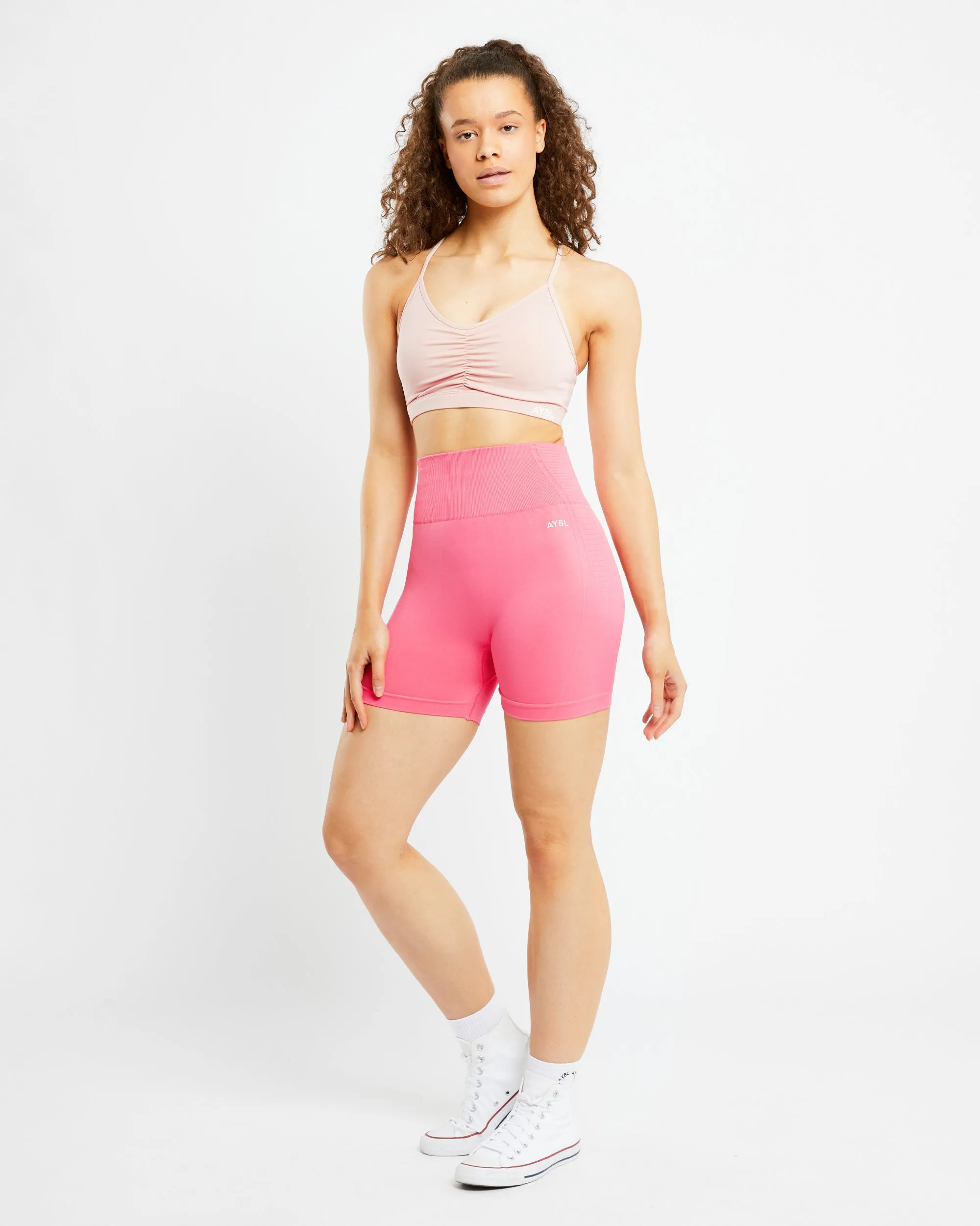 Essential Ruched Sports Bra - Dusty Pink sold by AYBL product image thumbnail 3