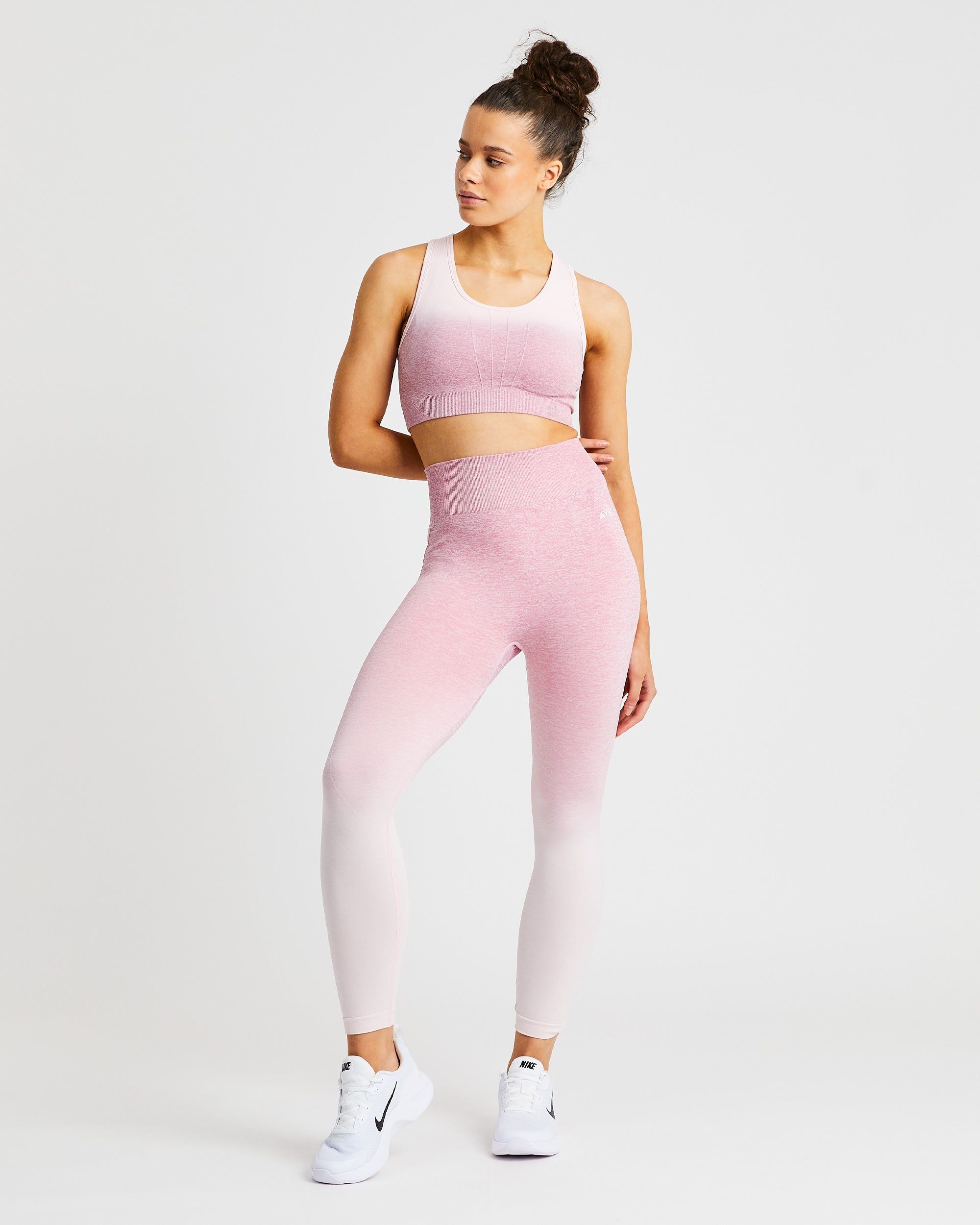 Pulse Ombré Seamless Leggings - Pink sold by AYBL product image thumbnail 3