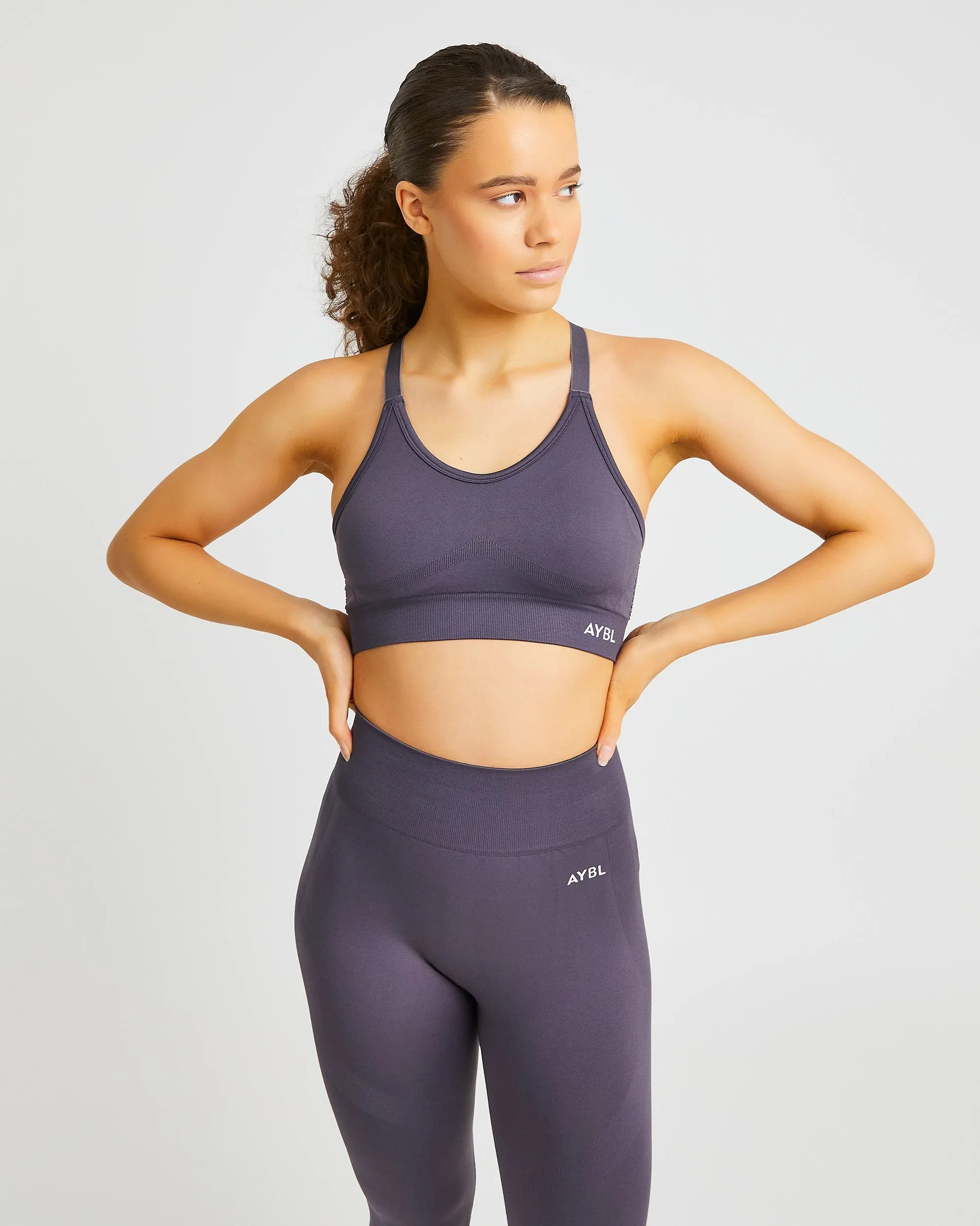 Reform Seamless Sports Bra - Charcoal sold by AYBL