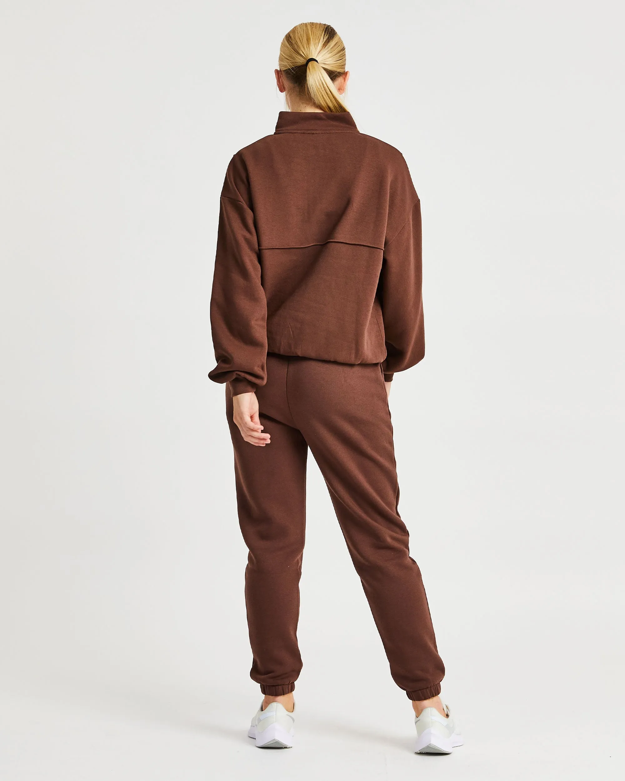Luxe 1/2 Zip Pullover - Brown sold by AYBL product image thumbnail 4