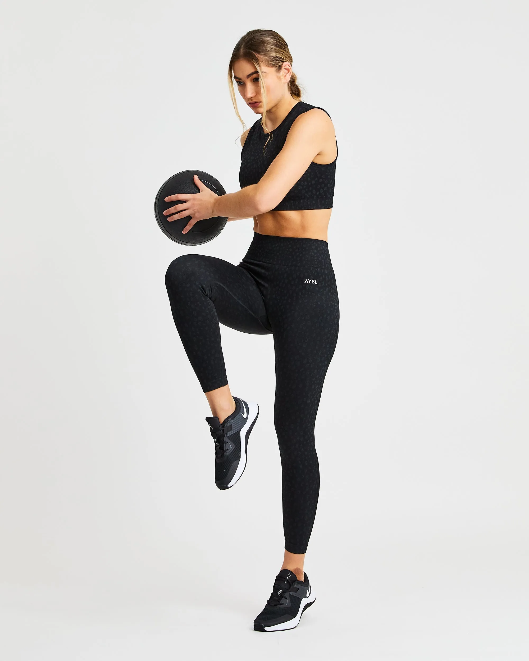 Evolve Speckle Seamless Leggings - Black sold by AYBL product image thumbnail 5