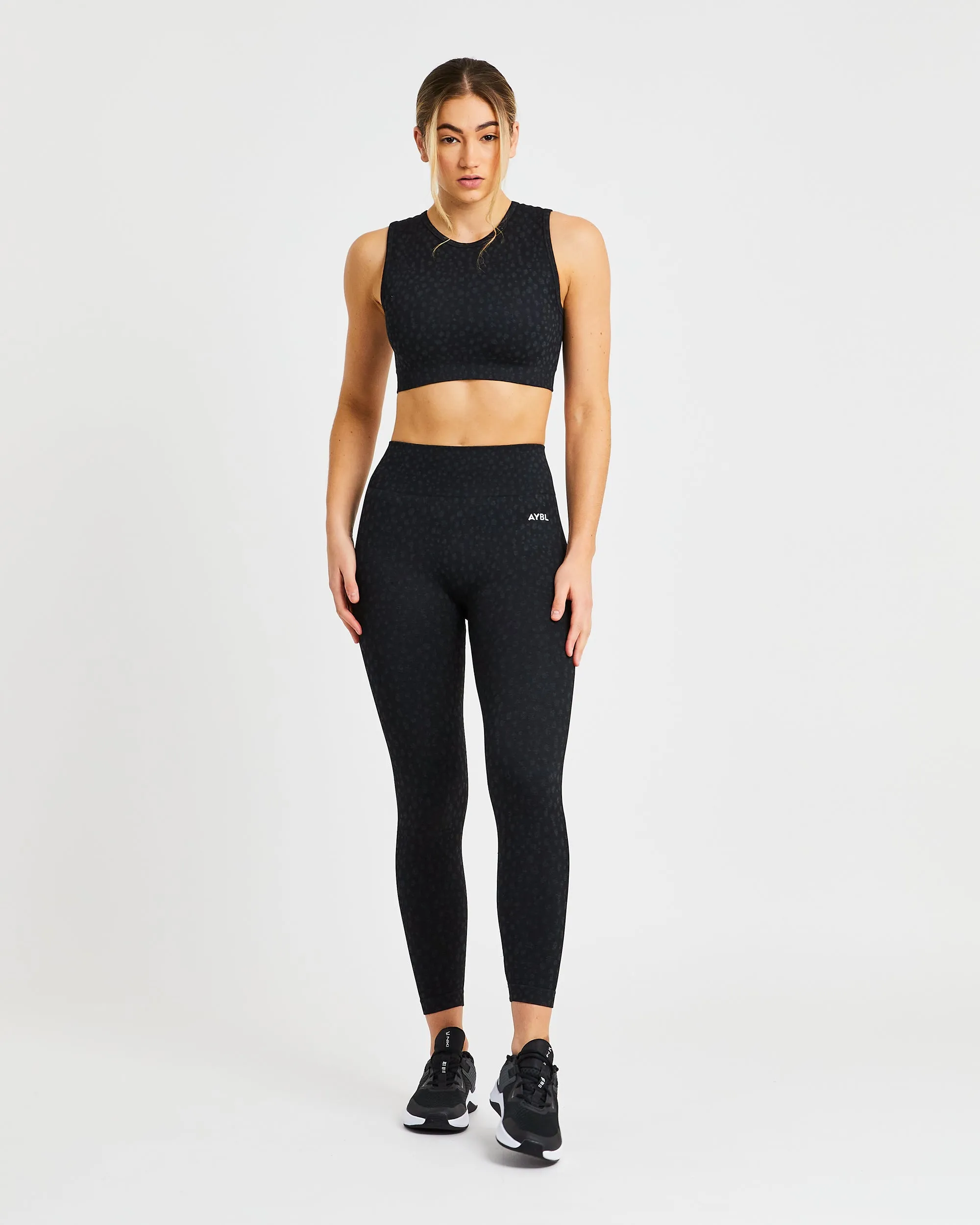 Evolve Speckle Seamless Leggings - Black sold by AYBL product image thumbnail 3