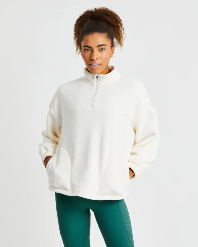 Effortless Oversized Fleece - Cream sold by AYBL
