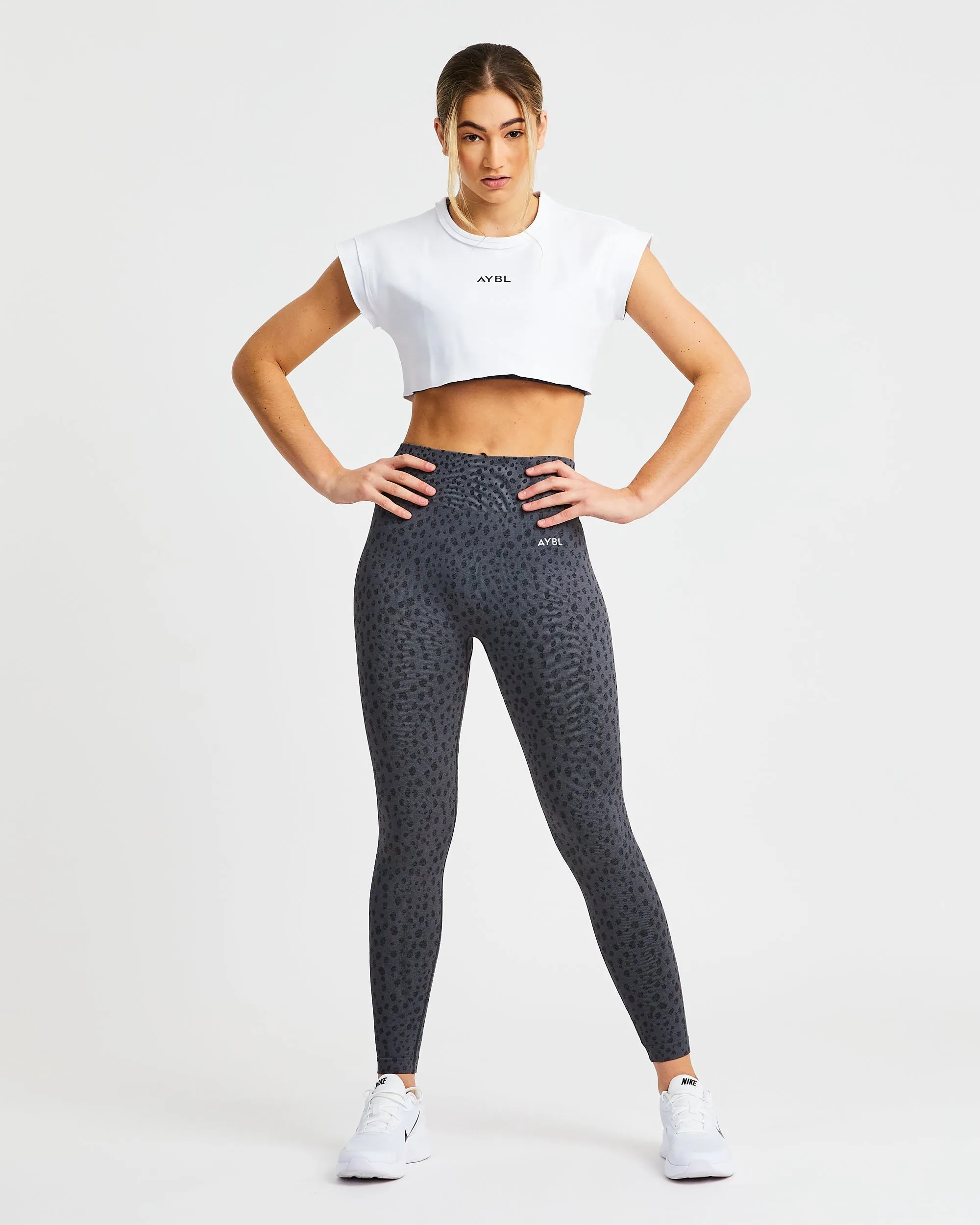 Training Crop Top - White sold by AYBL product image thumbnail 3