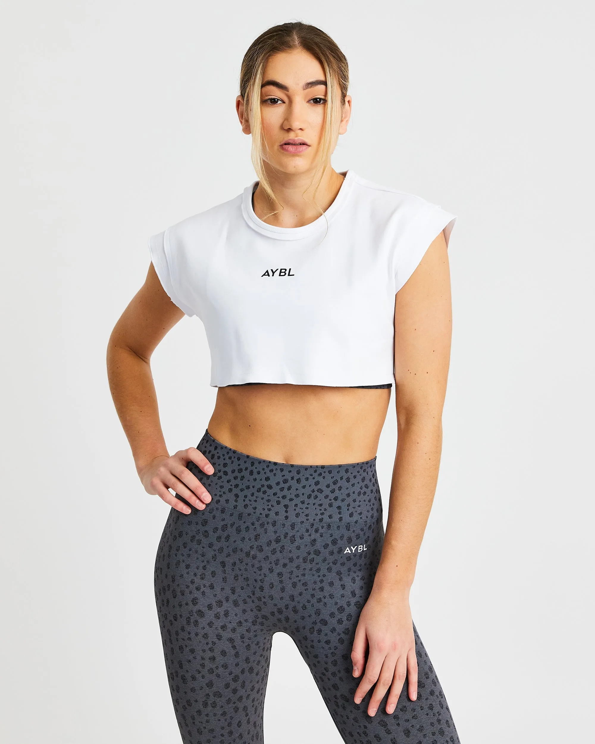 Training Crop Top - White sold by AYBL