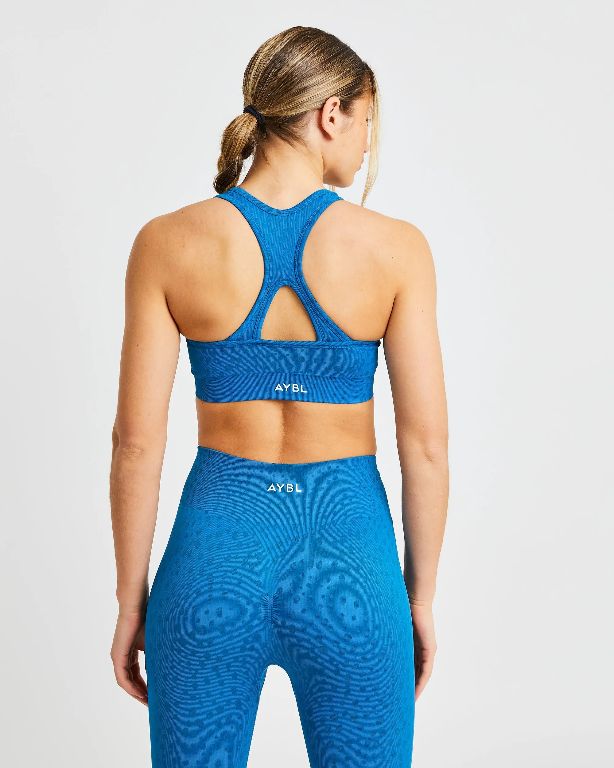 Evolve Speckle Seamless Sports Bra - Blue sold by AYBL product image thumbnail 2