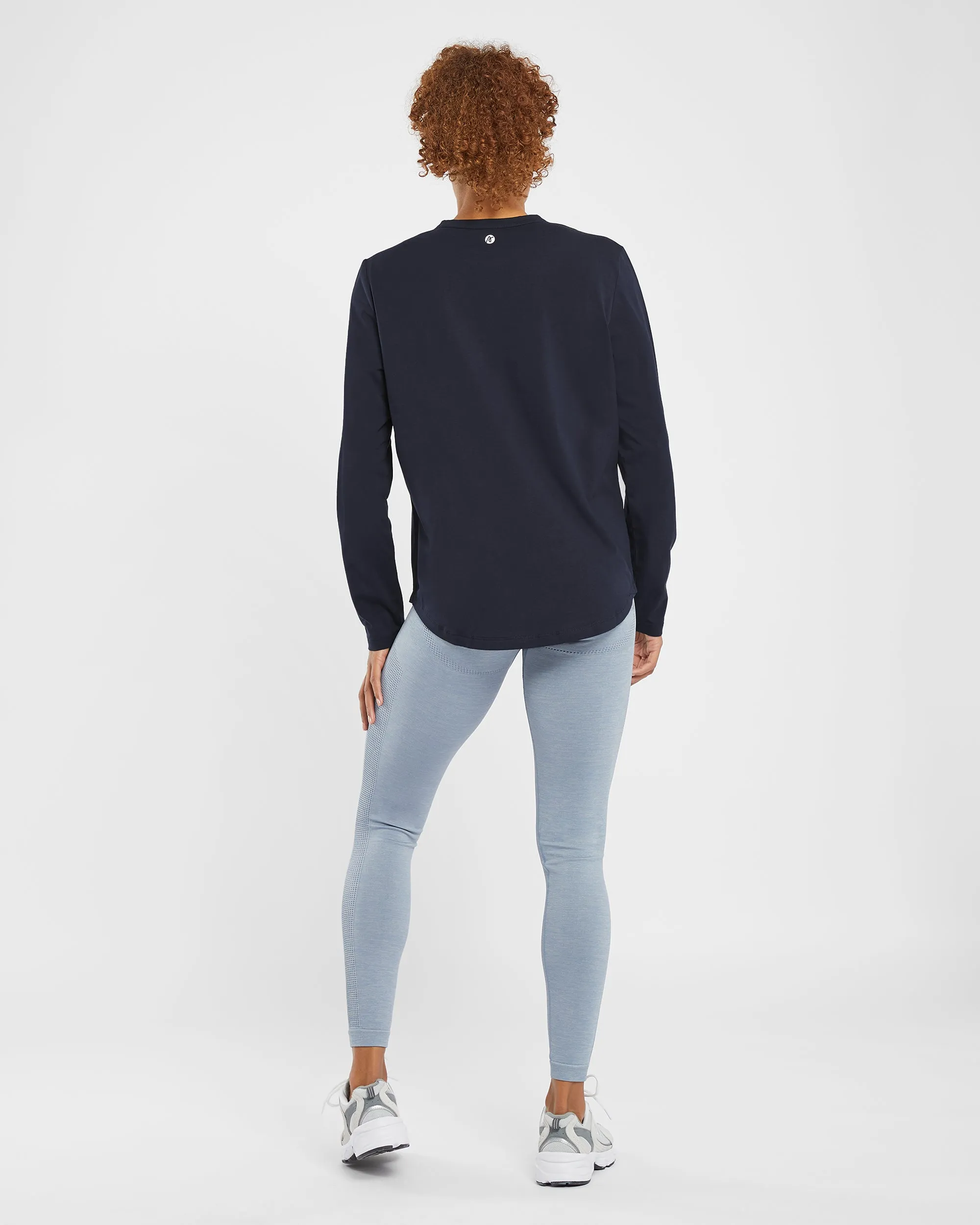 Everyday Relaxed Long Sleeve T Shirt - Navy sold by AYBL product image thumbnail 4