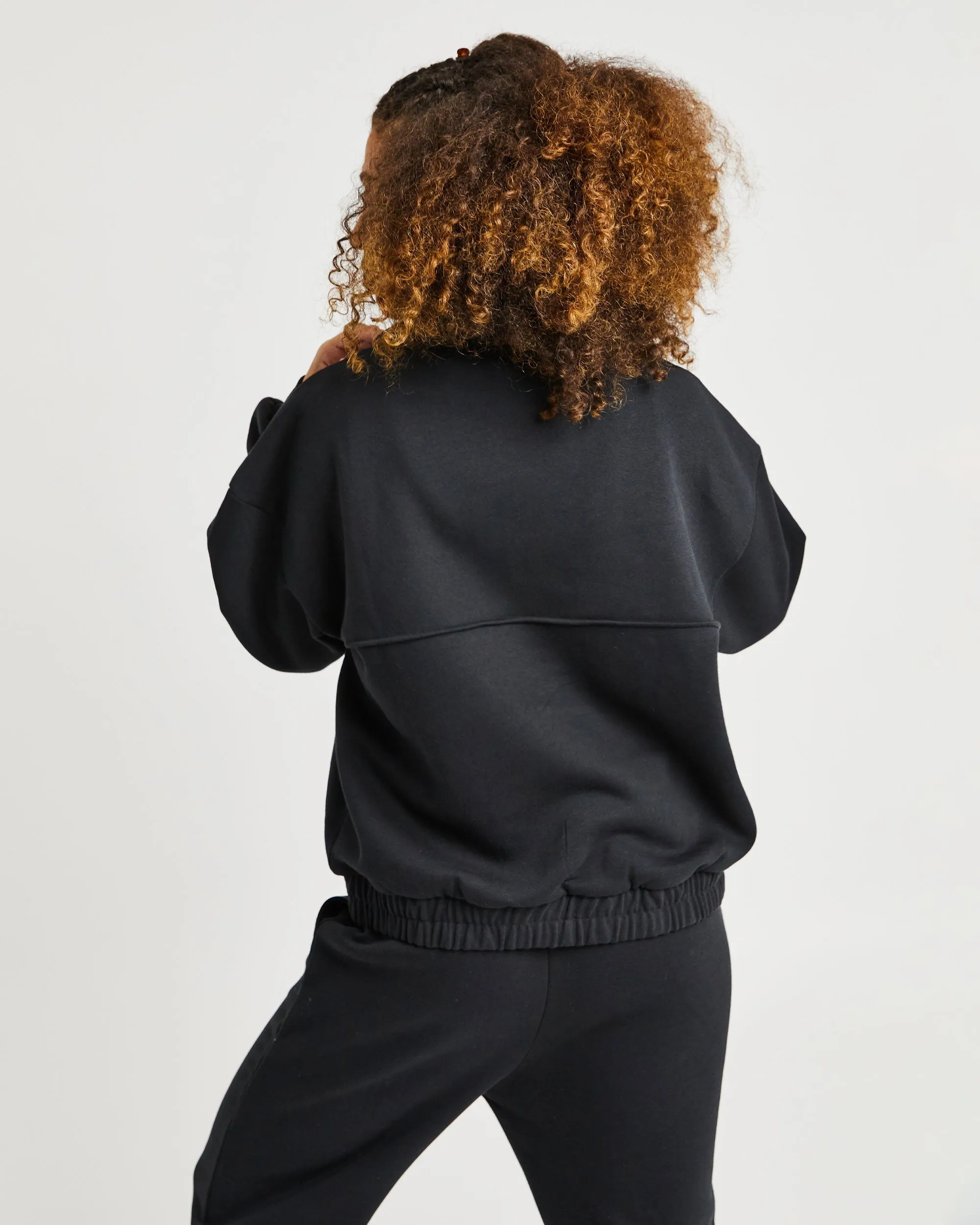 Luxe 1/2 Zip Pullover - Black sold by AYBL product image thumbnail 2