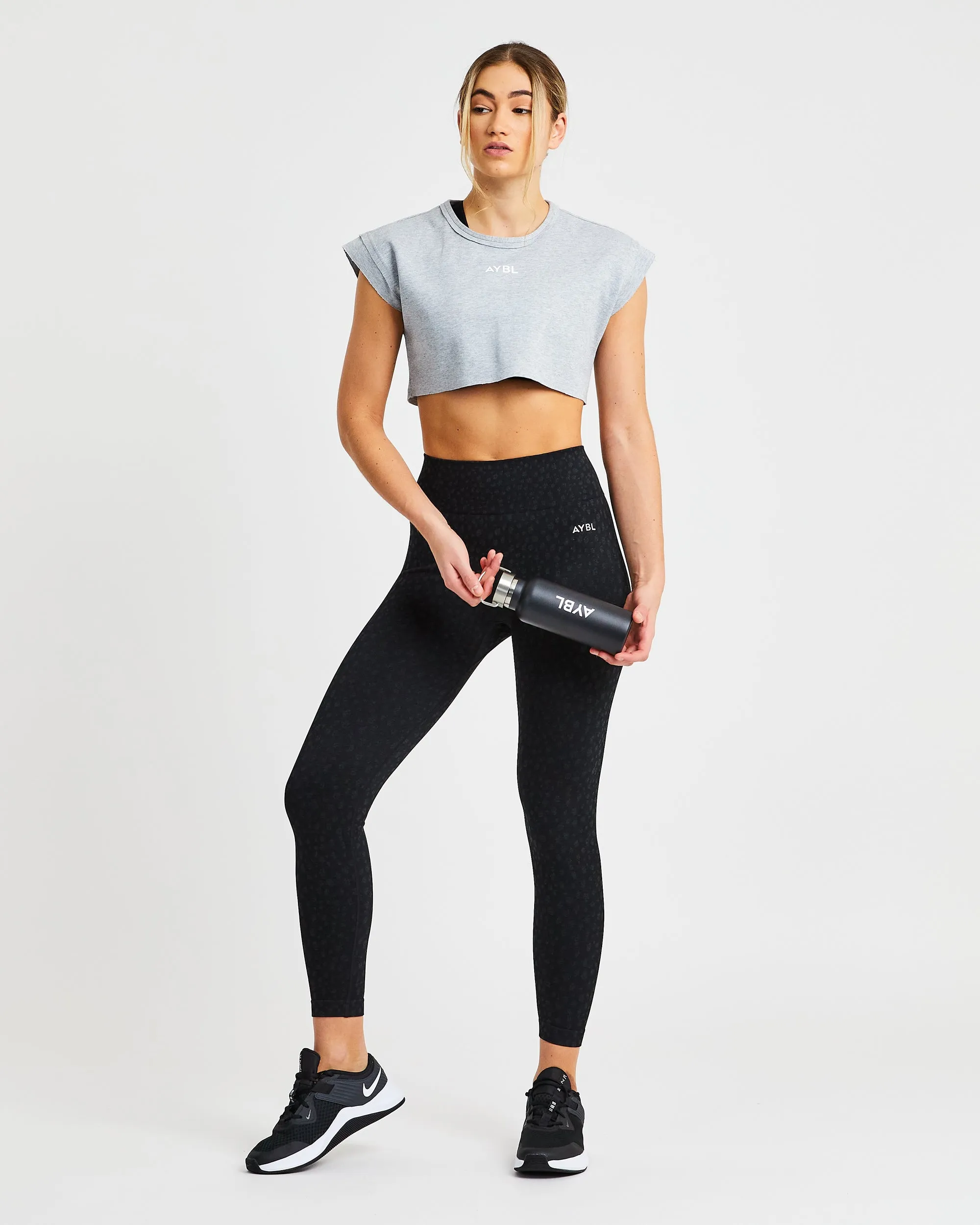 Training Crop Top - Grey sold by AYBL product image thumbnail 5