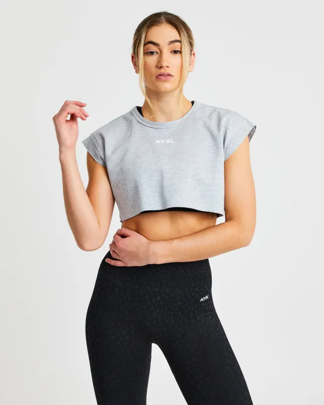 Training Crop Top - Grey sold by AYBL
